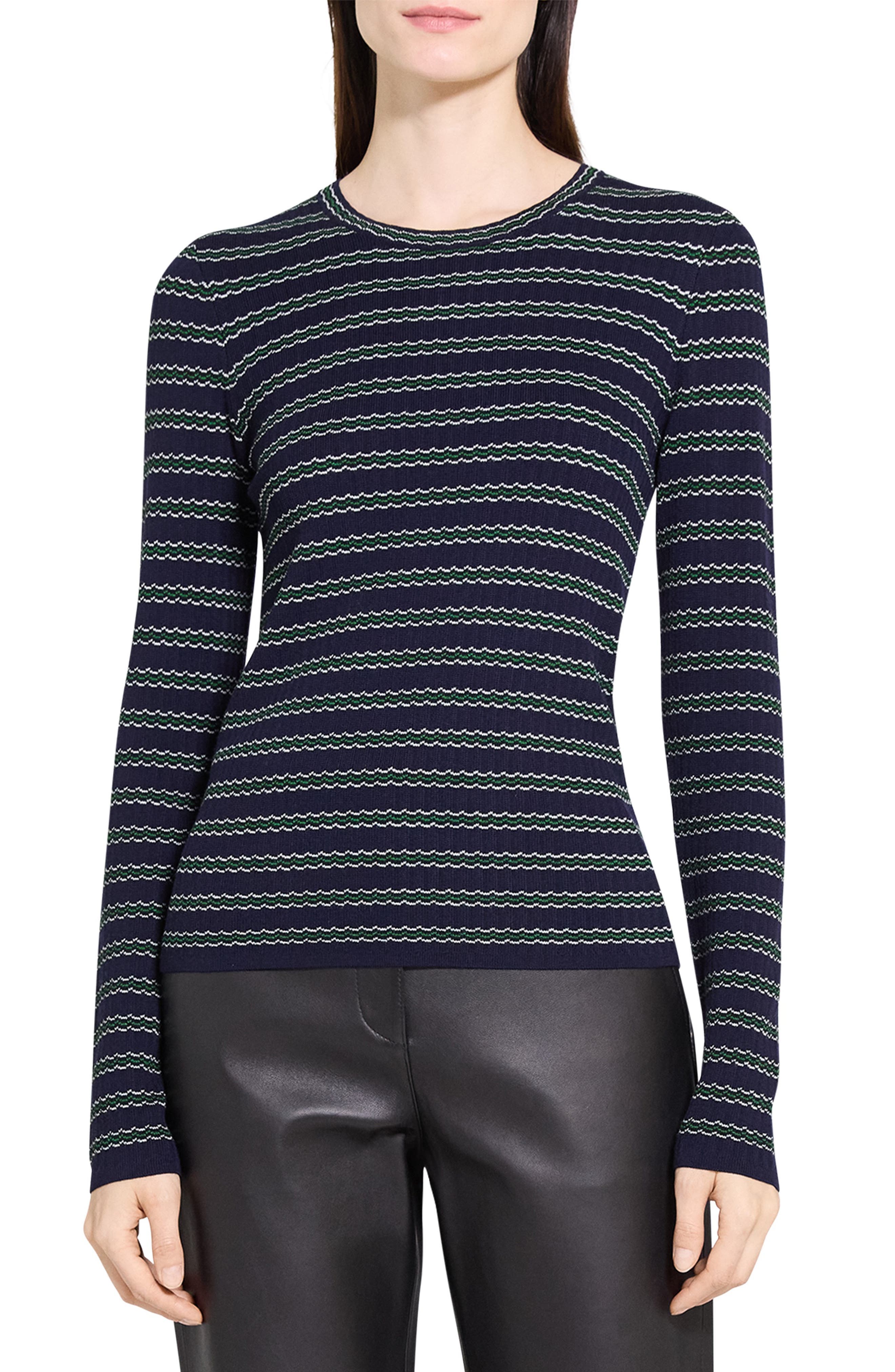 Stripe Merino Wool Sweater - image 1