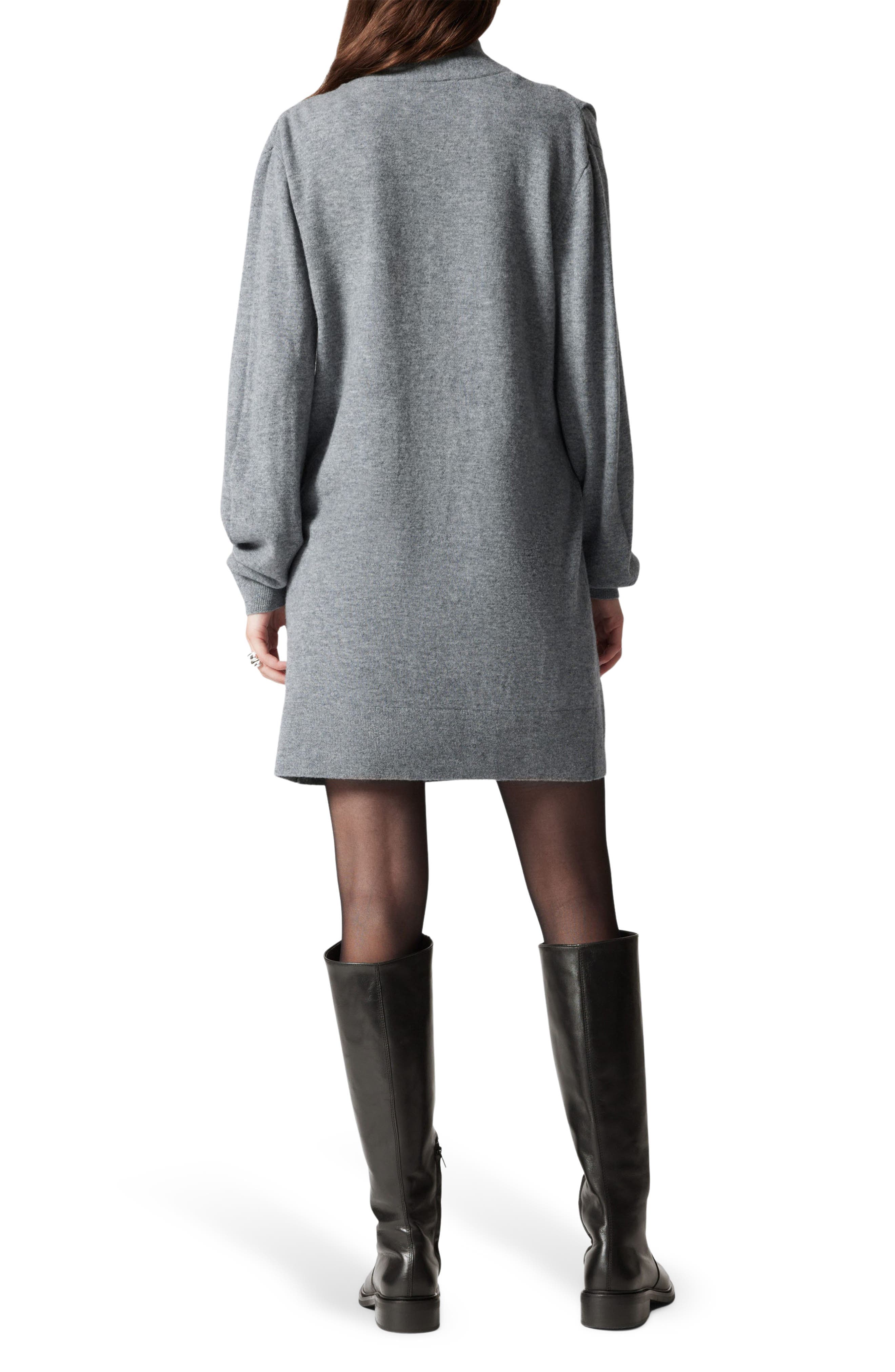 Bow Detail Merino Wool Sweater Dress - image 2