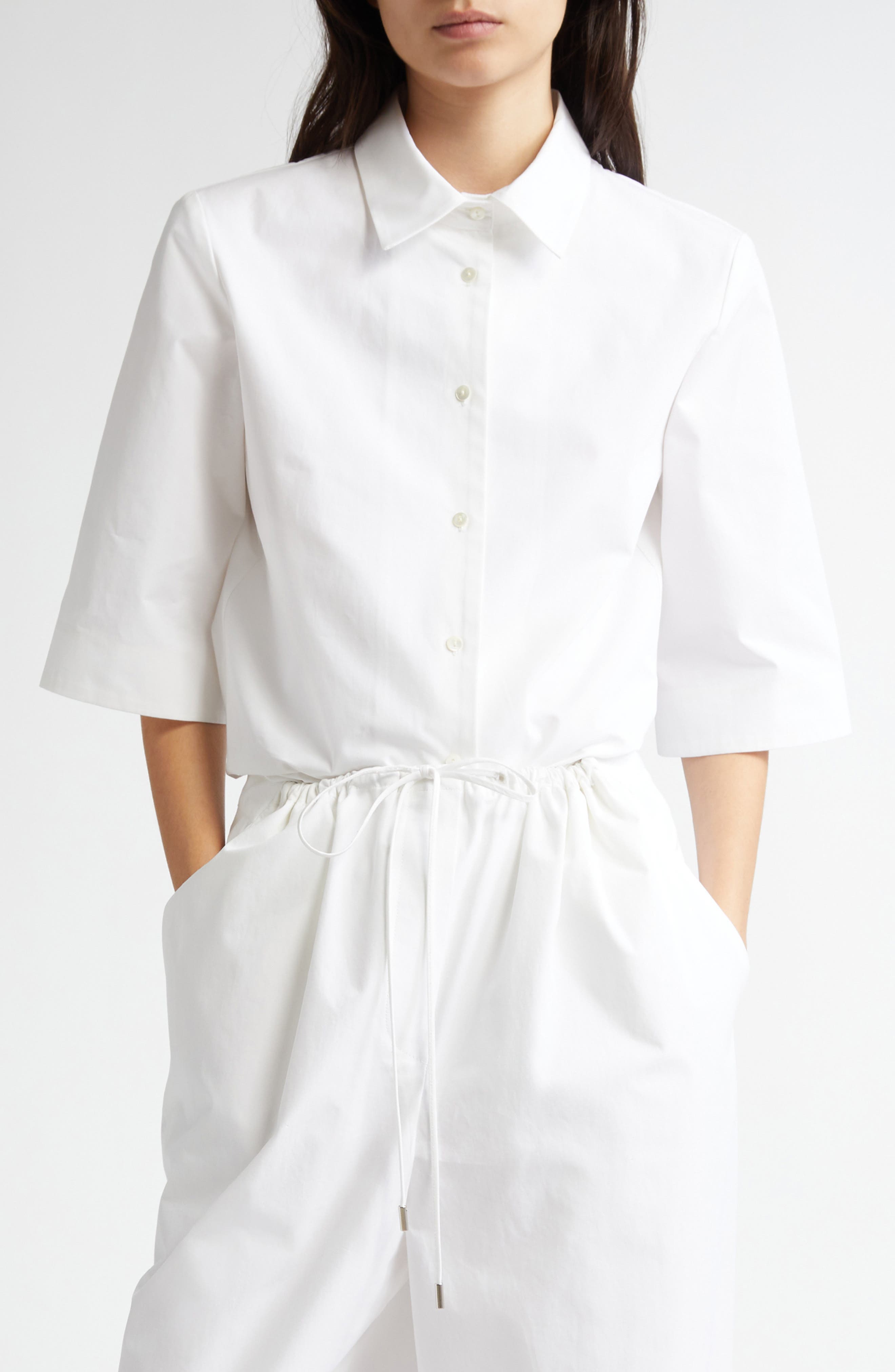 Mel Cotton Button-Up Shirt - image 1