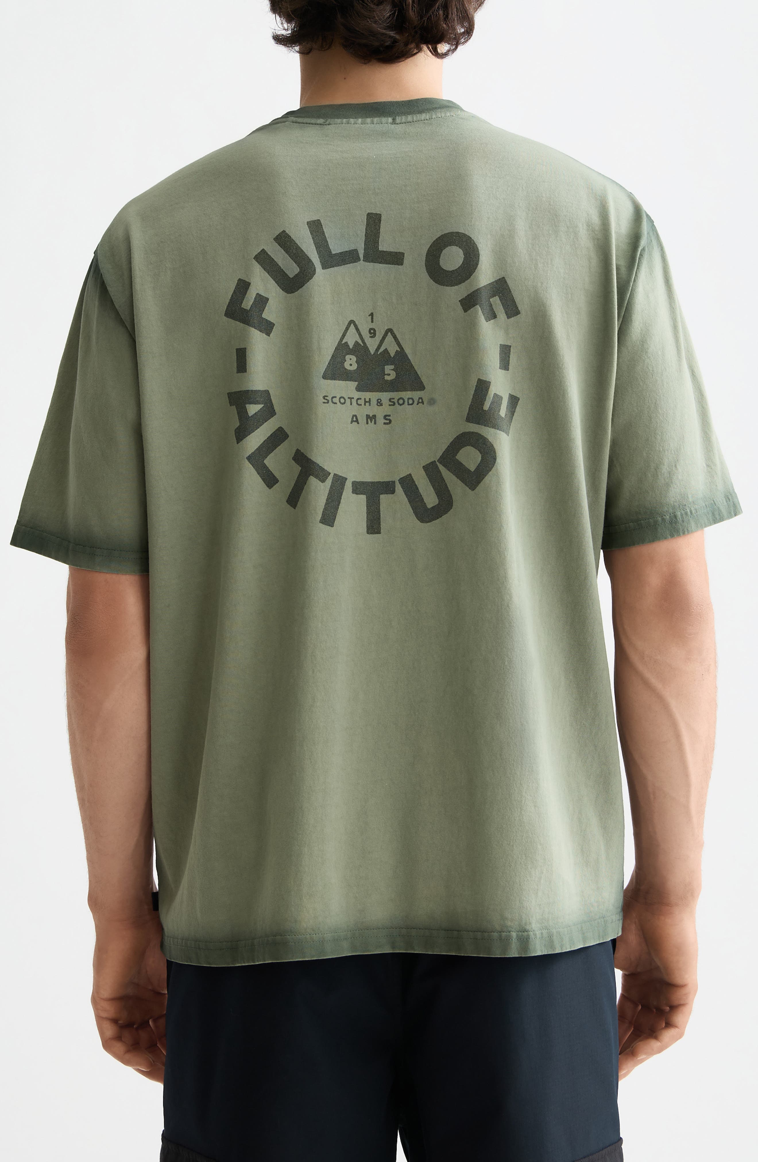 Loose Fit Garment Dyed Cotton Graphic T-Shirt - image 2