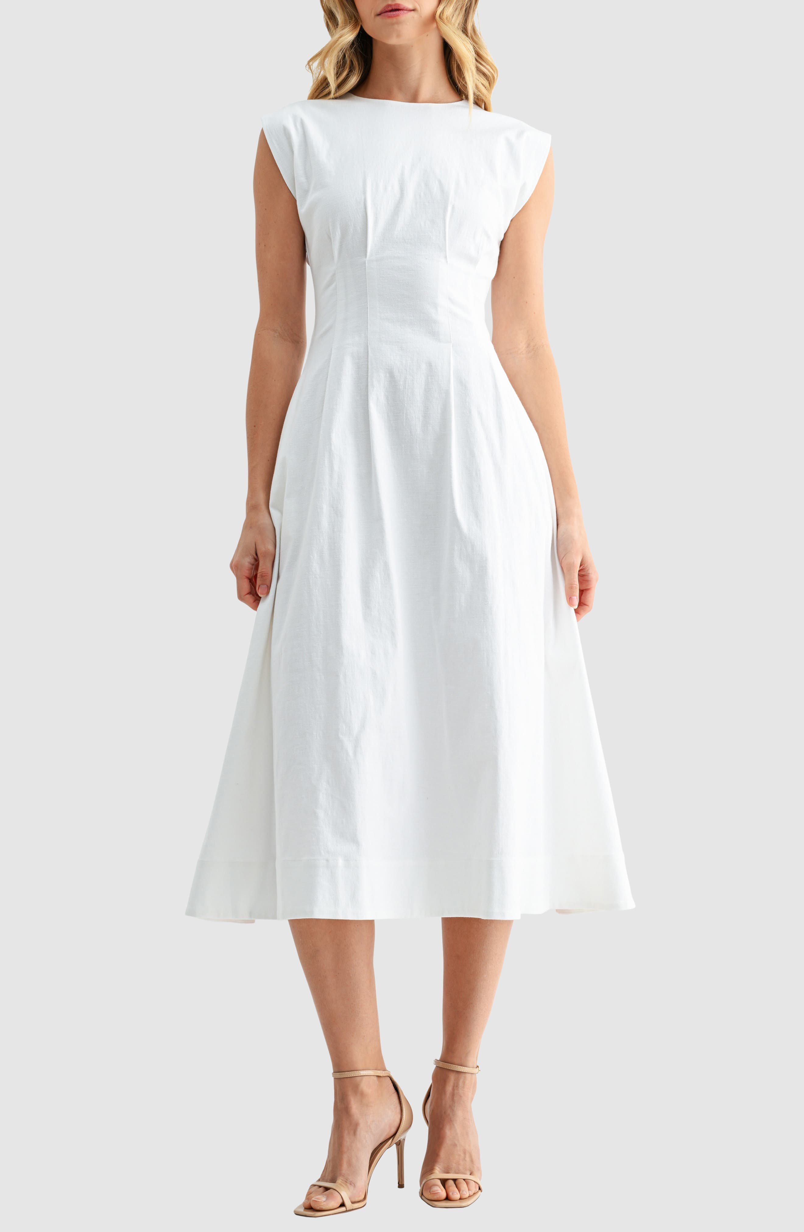 Cinched Midi Dress - image 1
