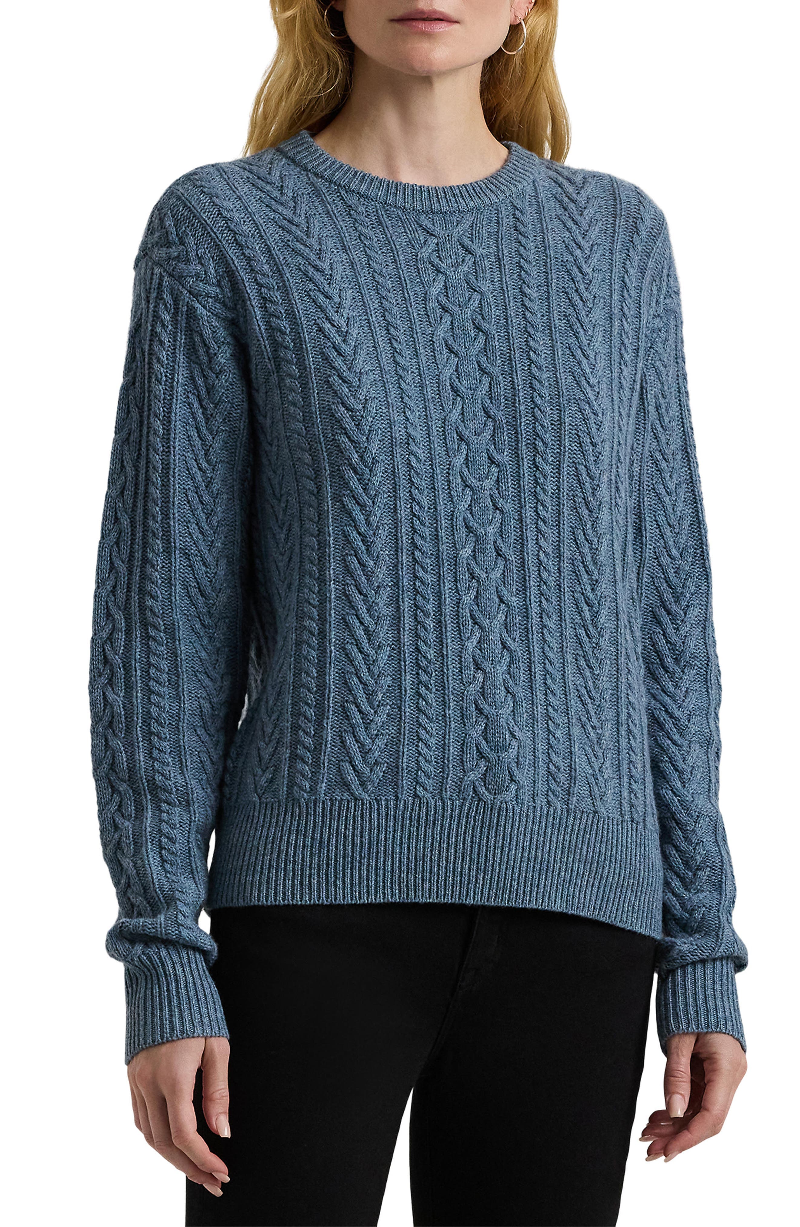 Wool & Cashmere Cable Knit Sweater - image 1