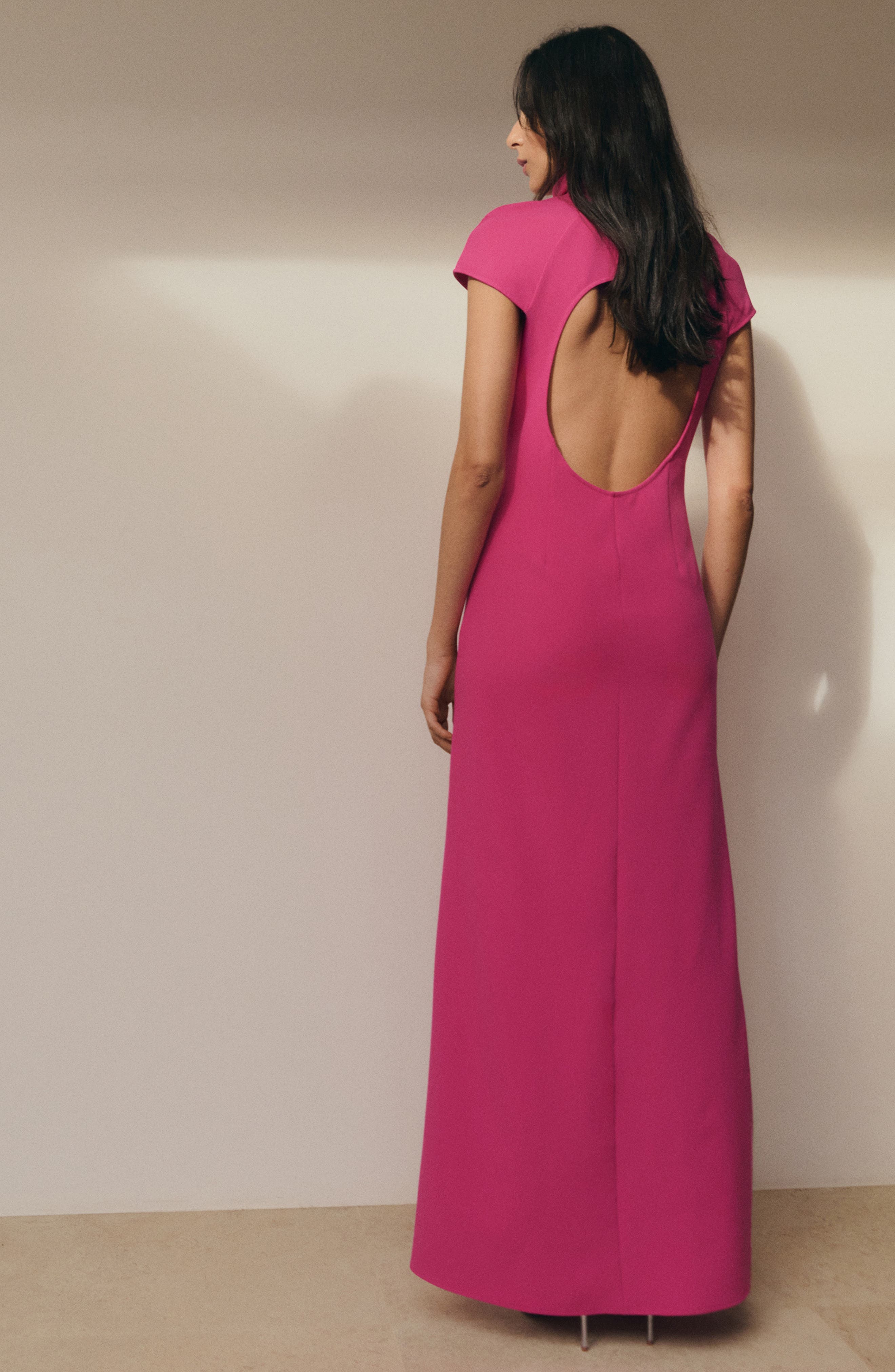 Cap Sleeve Open Back Dress - image 2