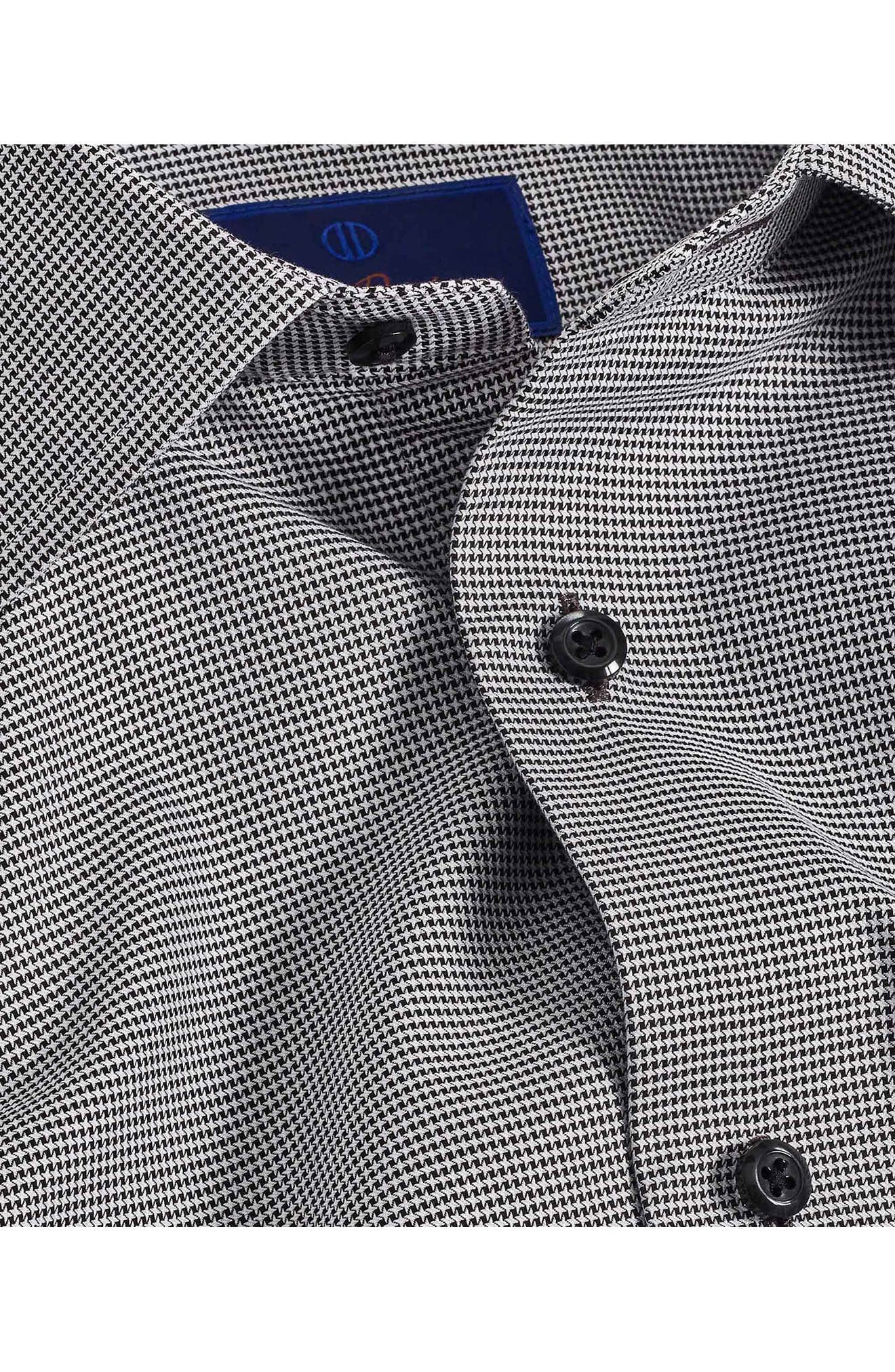 Trim Fit Micropattern Cotton Dress Shirt - image 2
