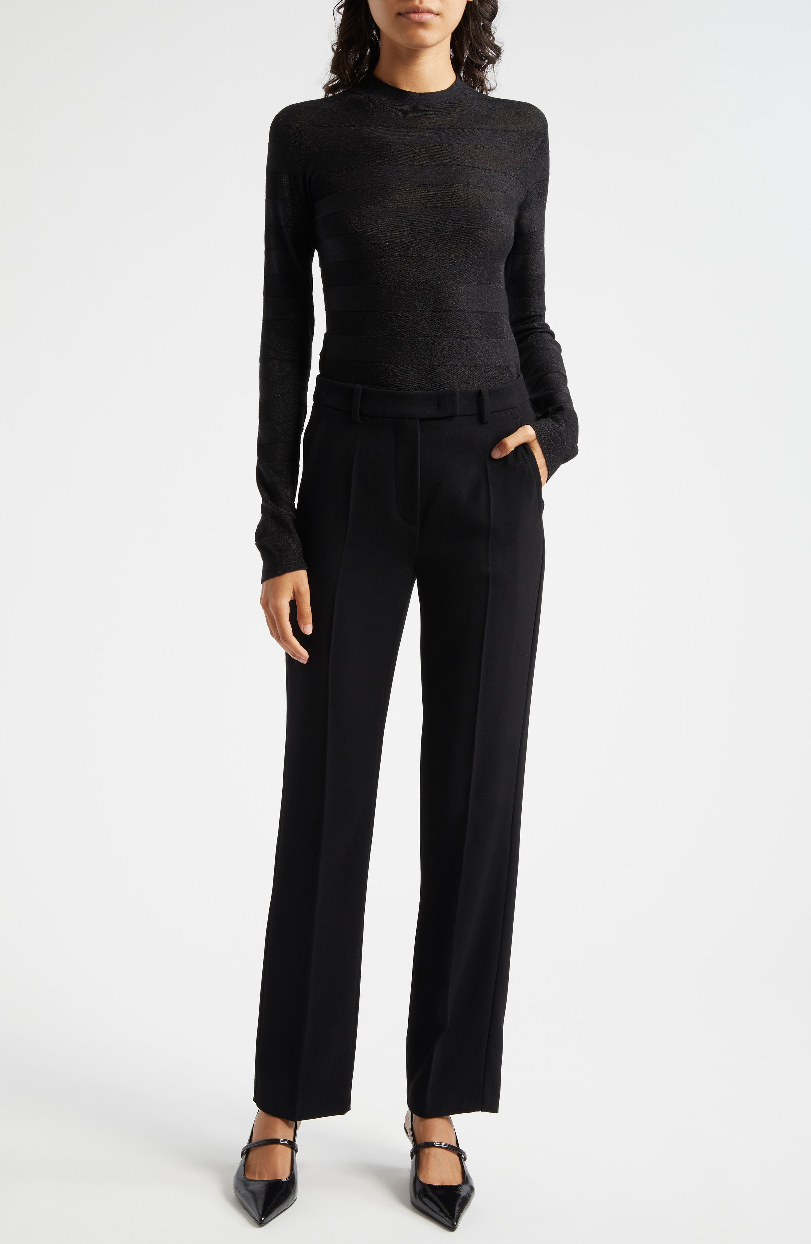 Techno Gabardine Straight Leg Pants - image 2
