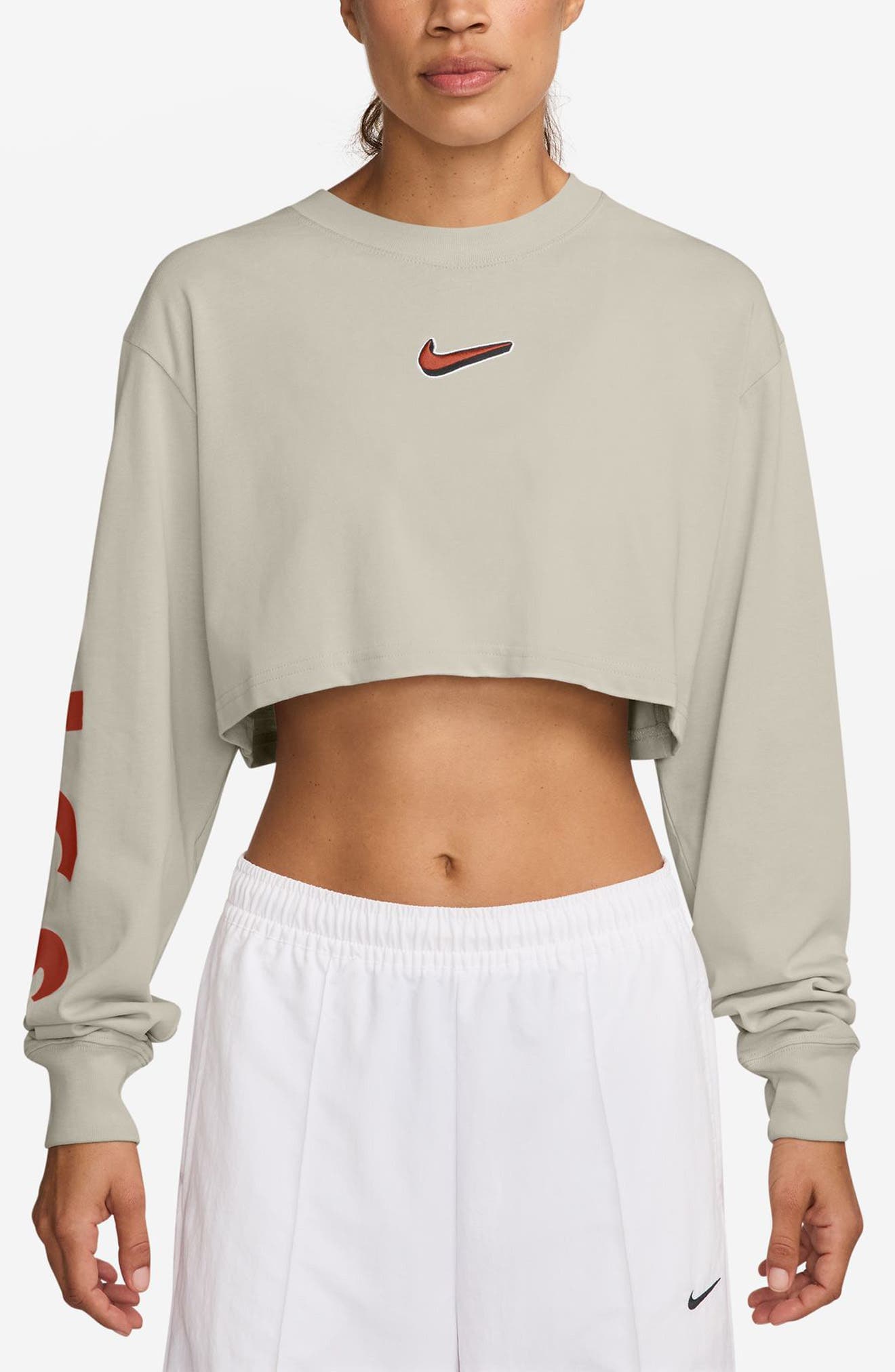 Sportswear Long Sleeve Crop T-Shirt - image 1