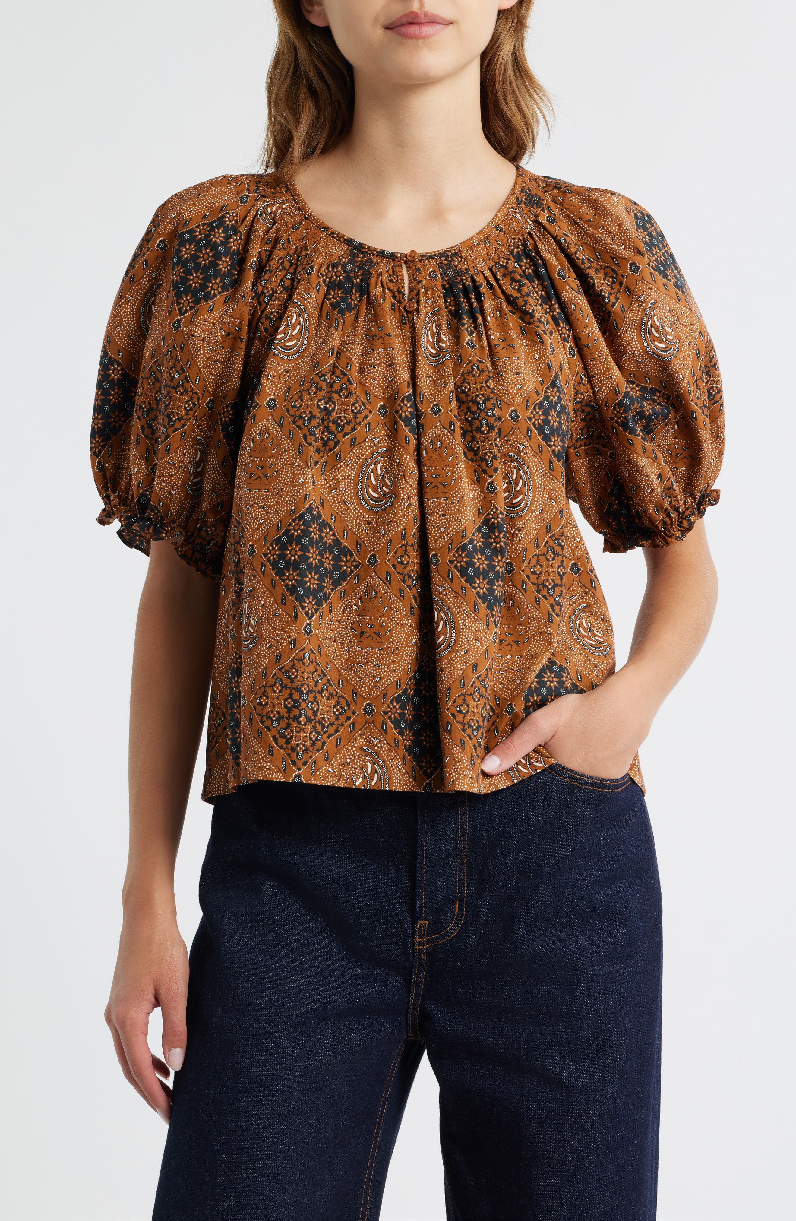 The Moorland Puff Sleeve Top - image 1