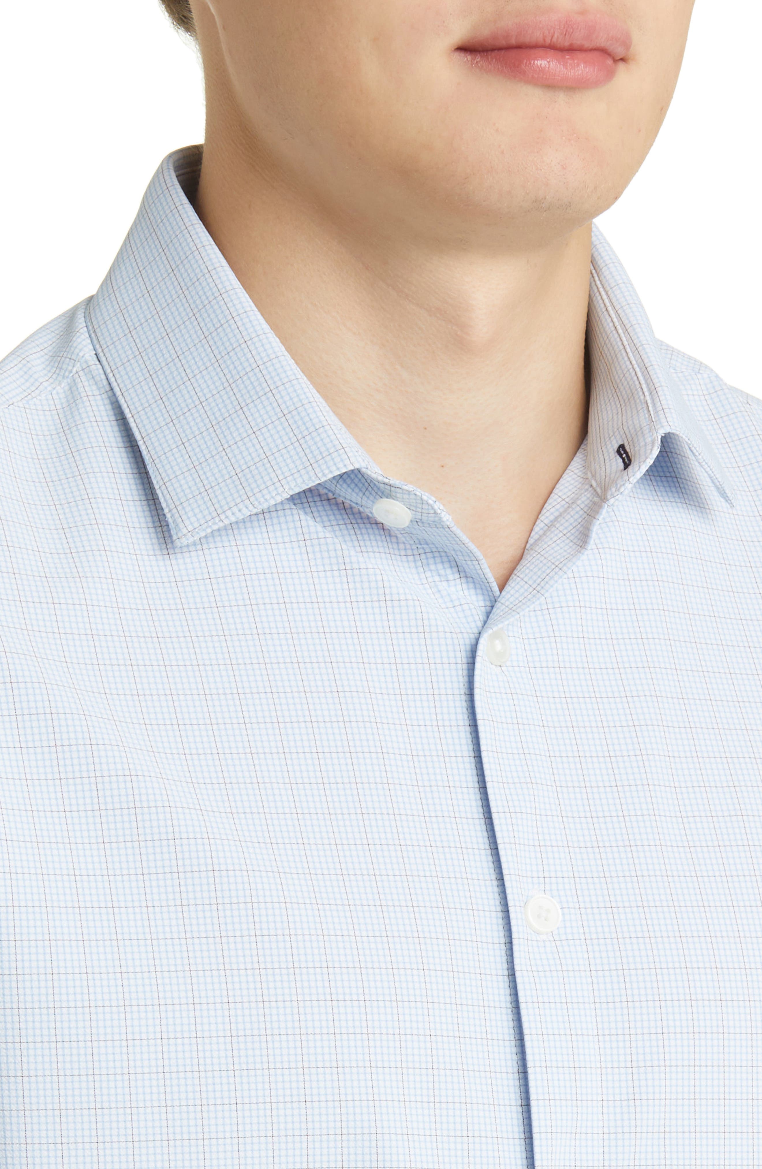 Leeward Trim Fit Check Print Button-Up Shirt - image 2