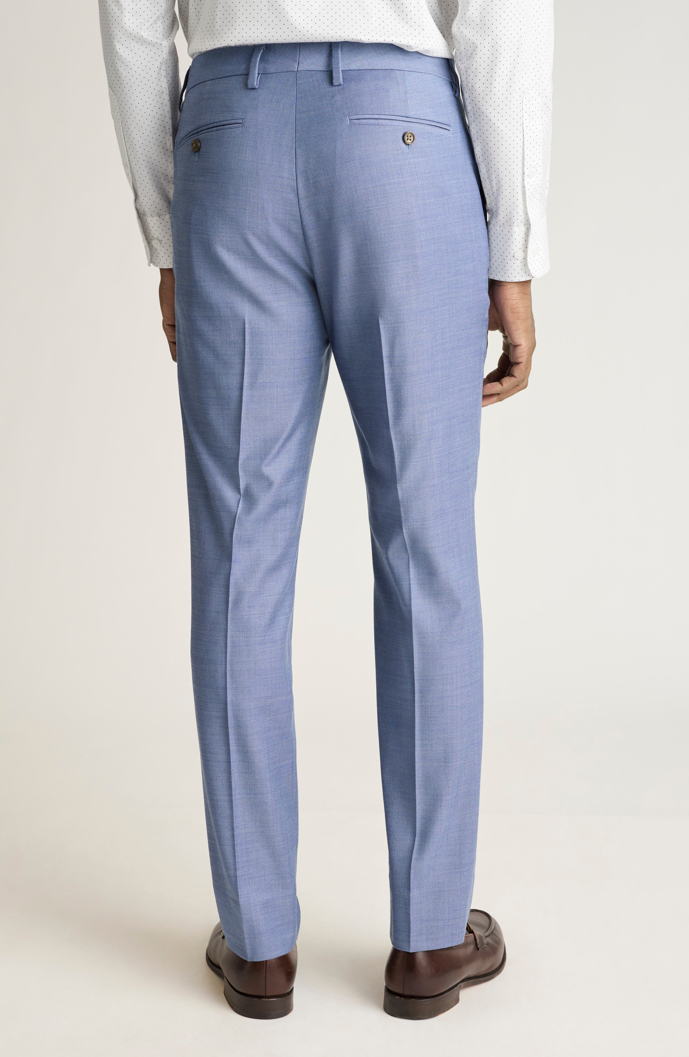 Jetsetter Flat Front Stretch Wool Suit Pants - image 2