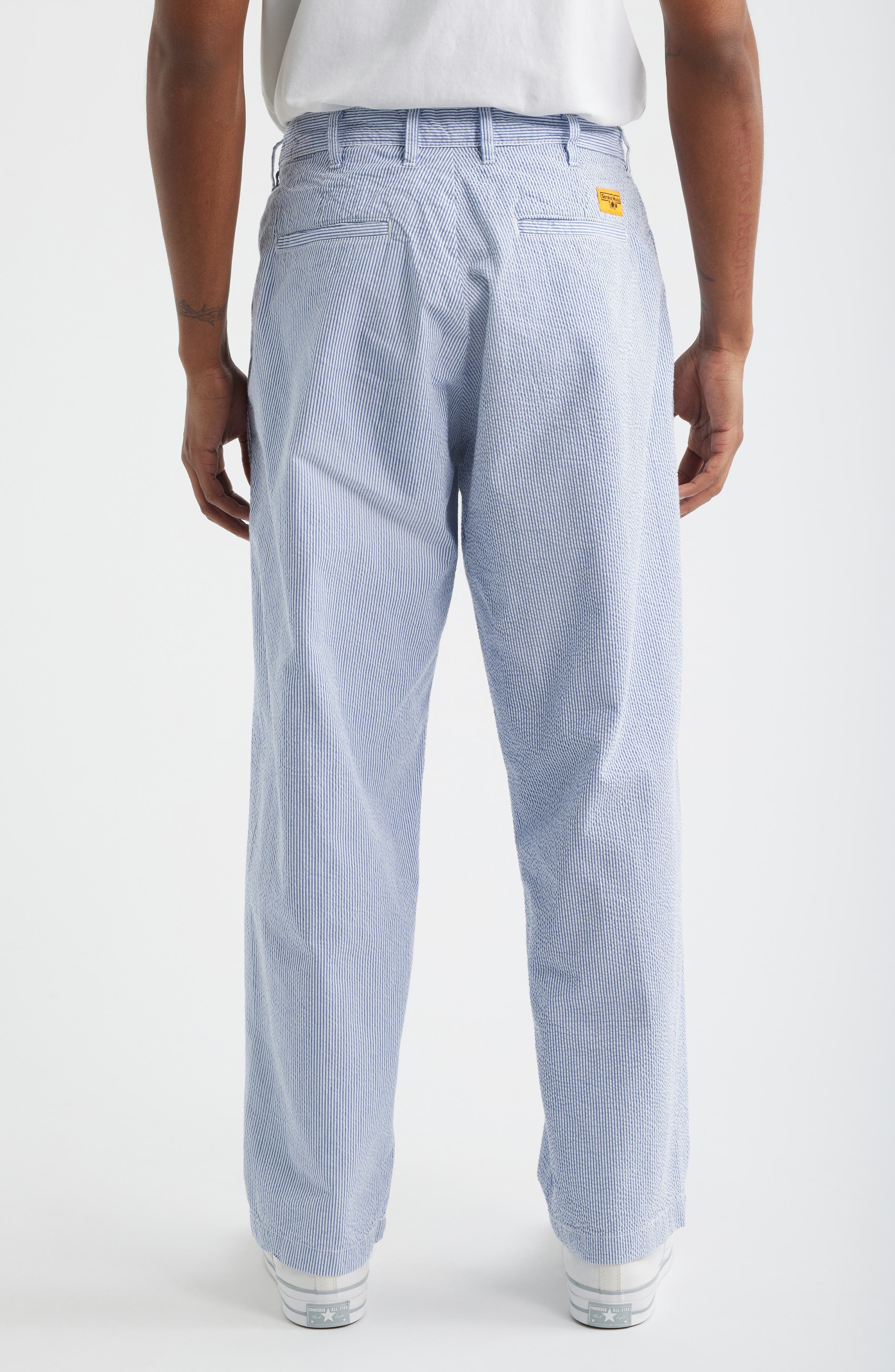 Part Timer Organic Cotton Seersucker Pants - image 2