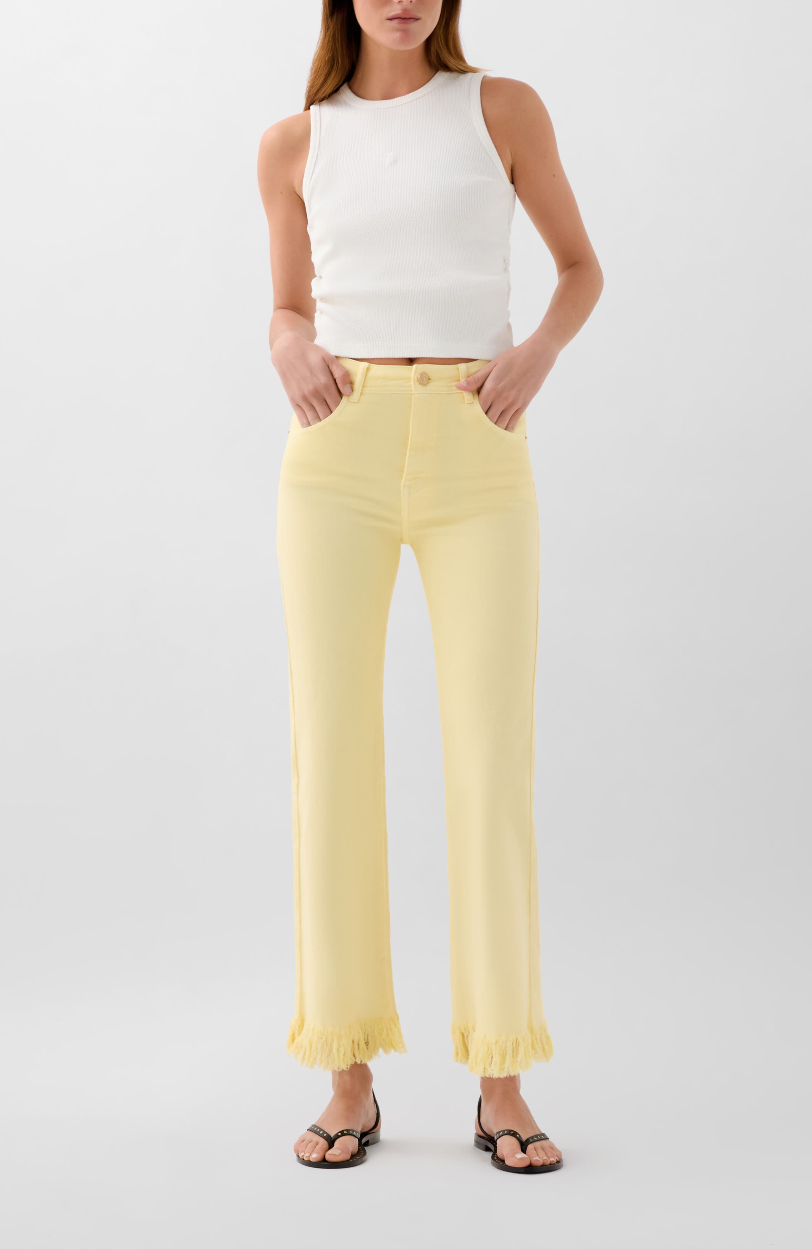 Rivet Color Denim Pant - image 2