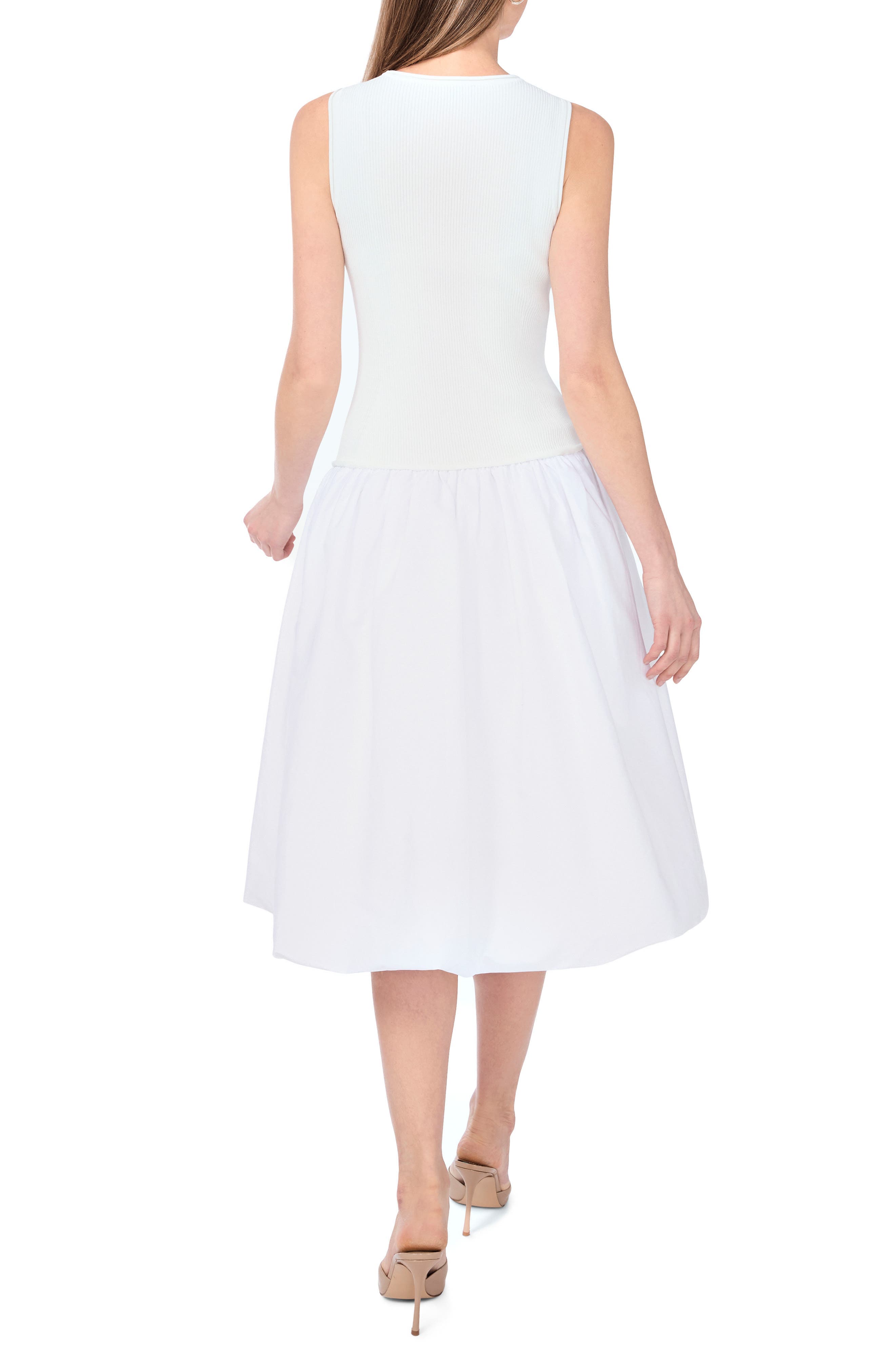 Mixed Media Tank Midi Dress - image 2
