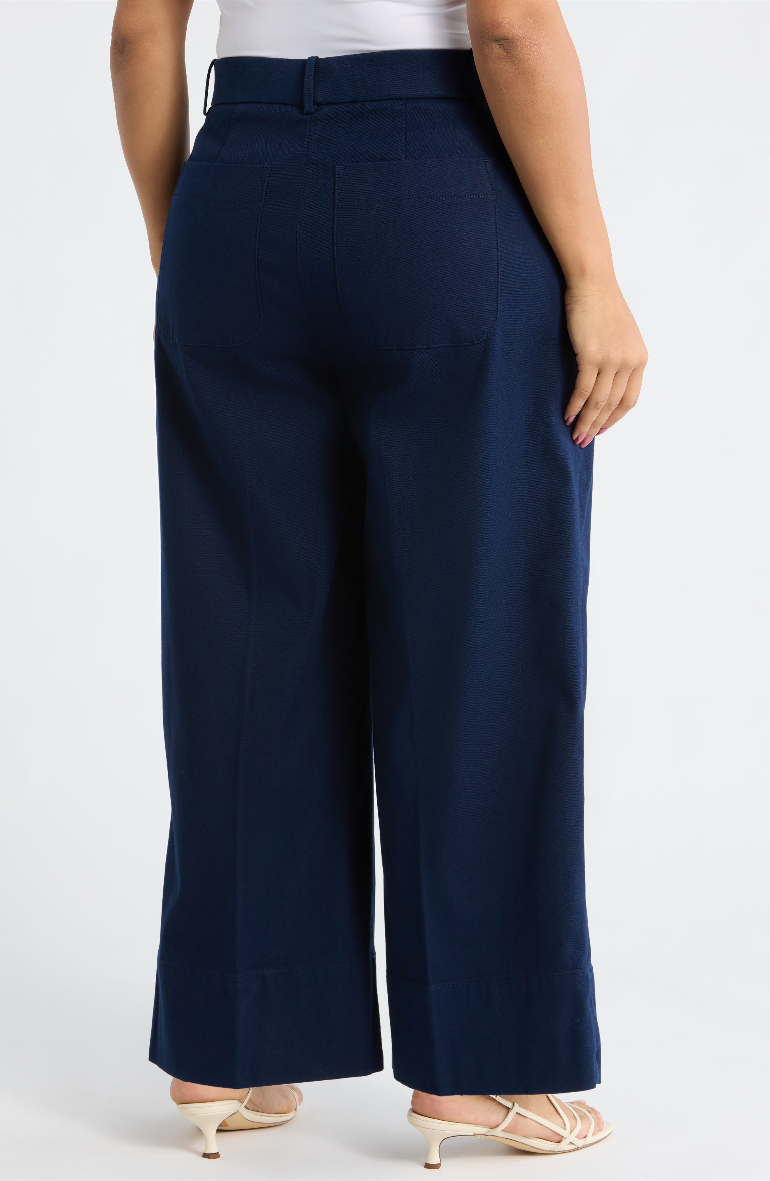 SPANXsupersmooth Crop Wide Leg Stretch Twill Pants - image 2