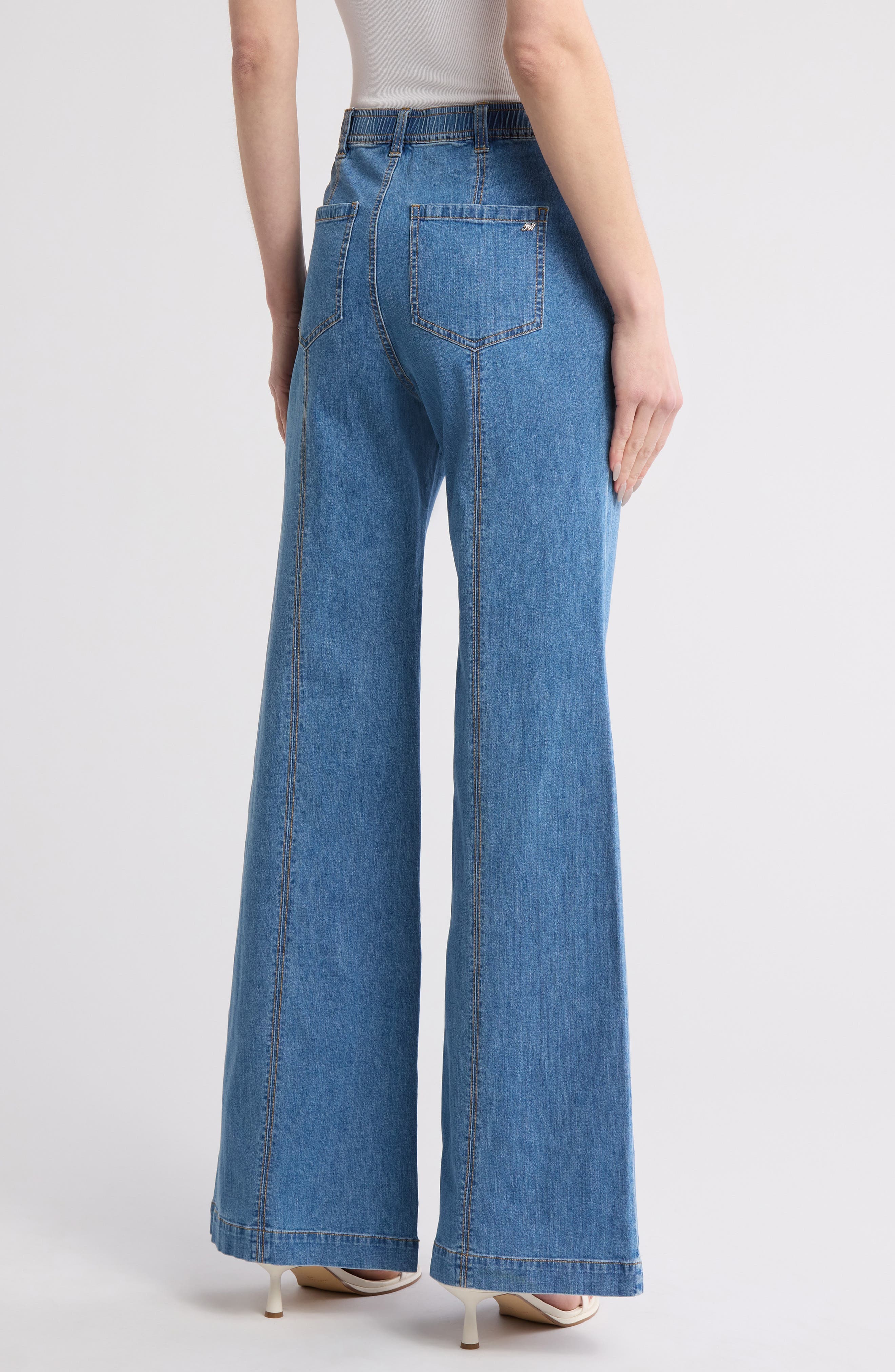 Tansy Tie Waist Flare Leg Jeans - image 2