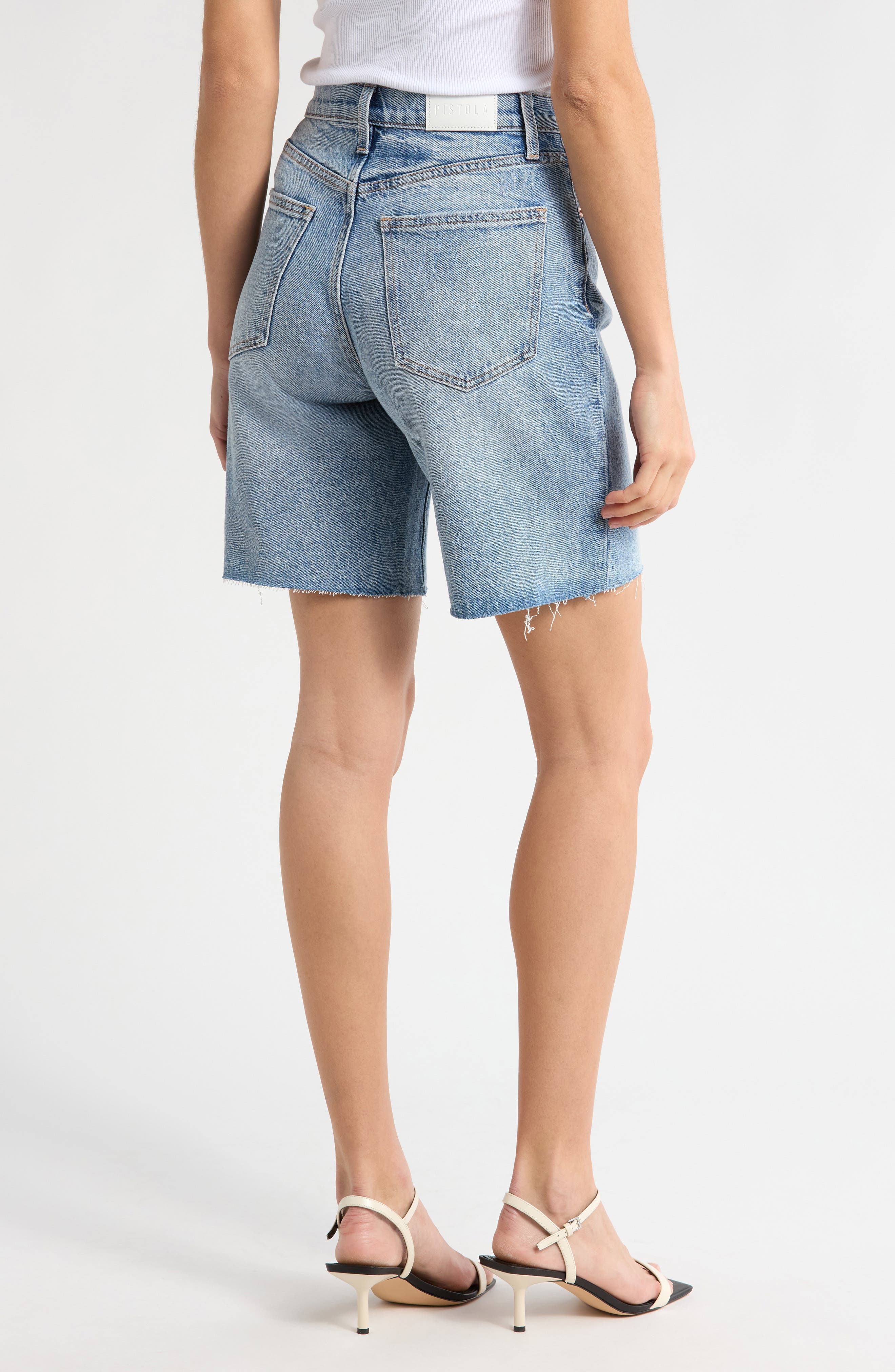 Kaylee Cutoff Bermuda Denim Shorts - image 2