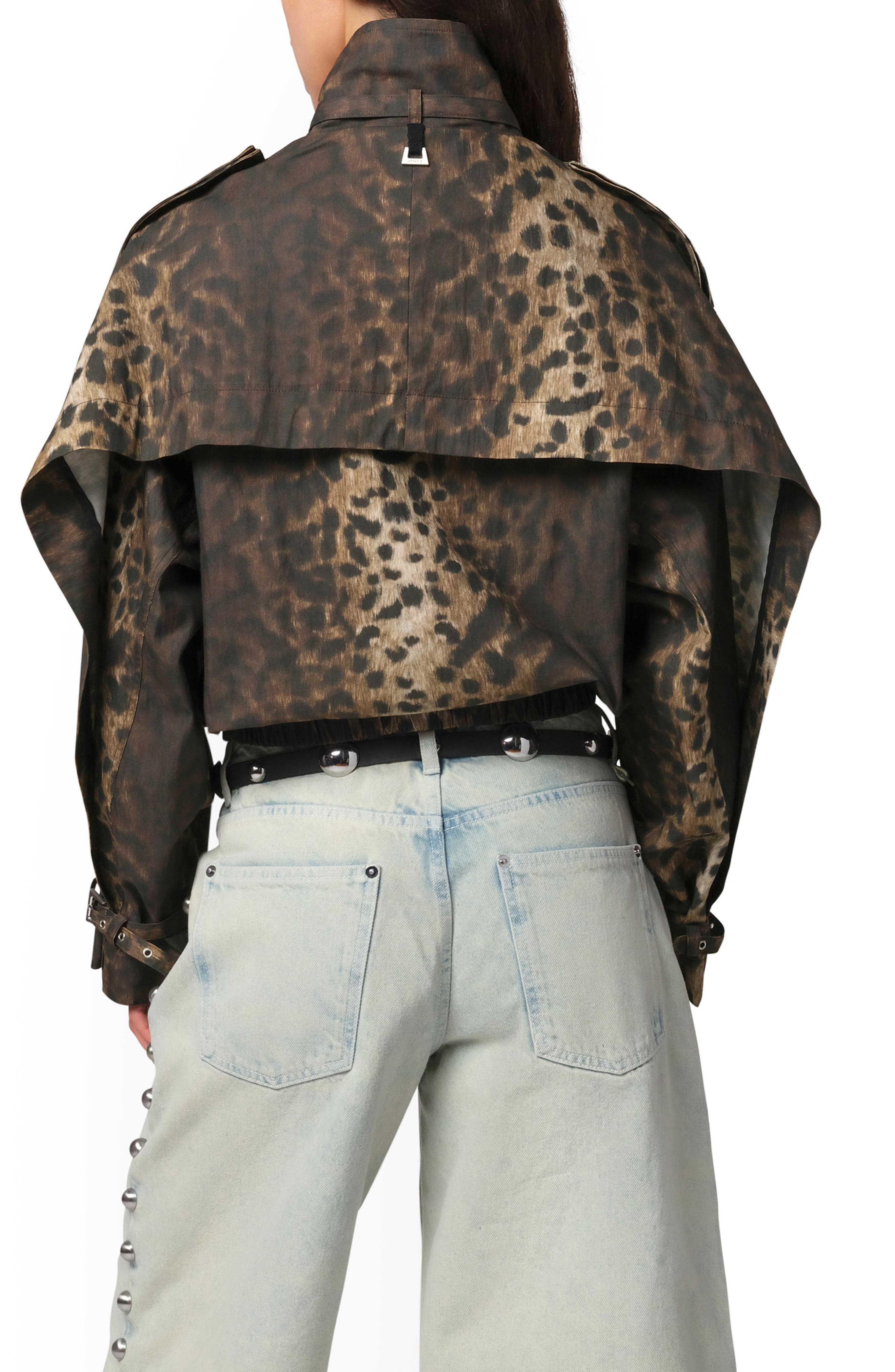 Thea Leopard Print Rain Jacket - image 2