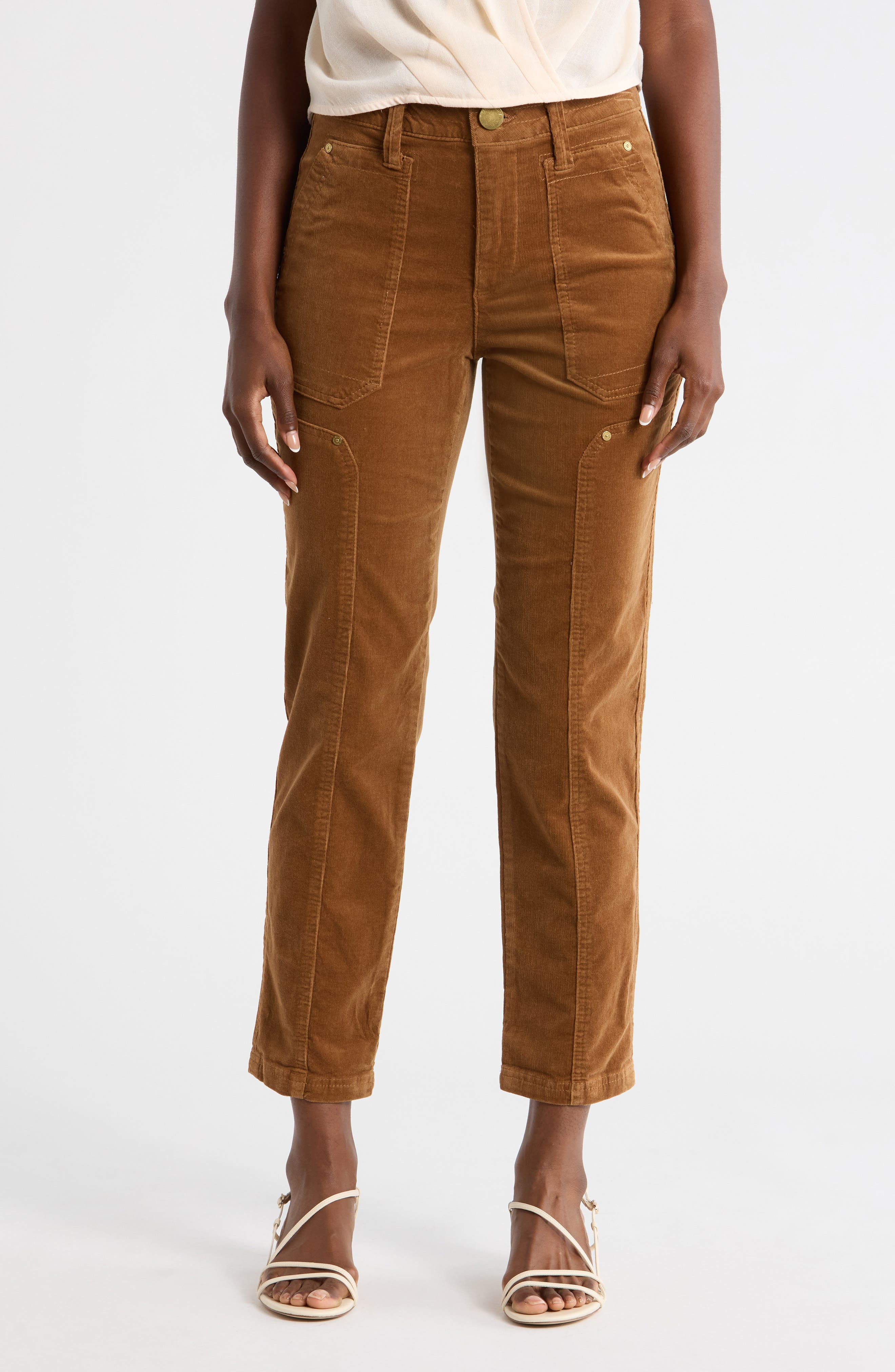 'Ab'Solution Skyrise Straight Leg Corduroy Pants - image 1