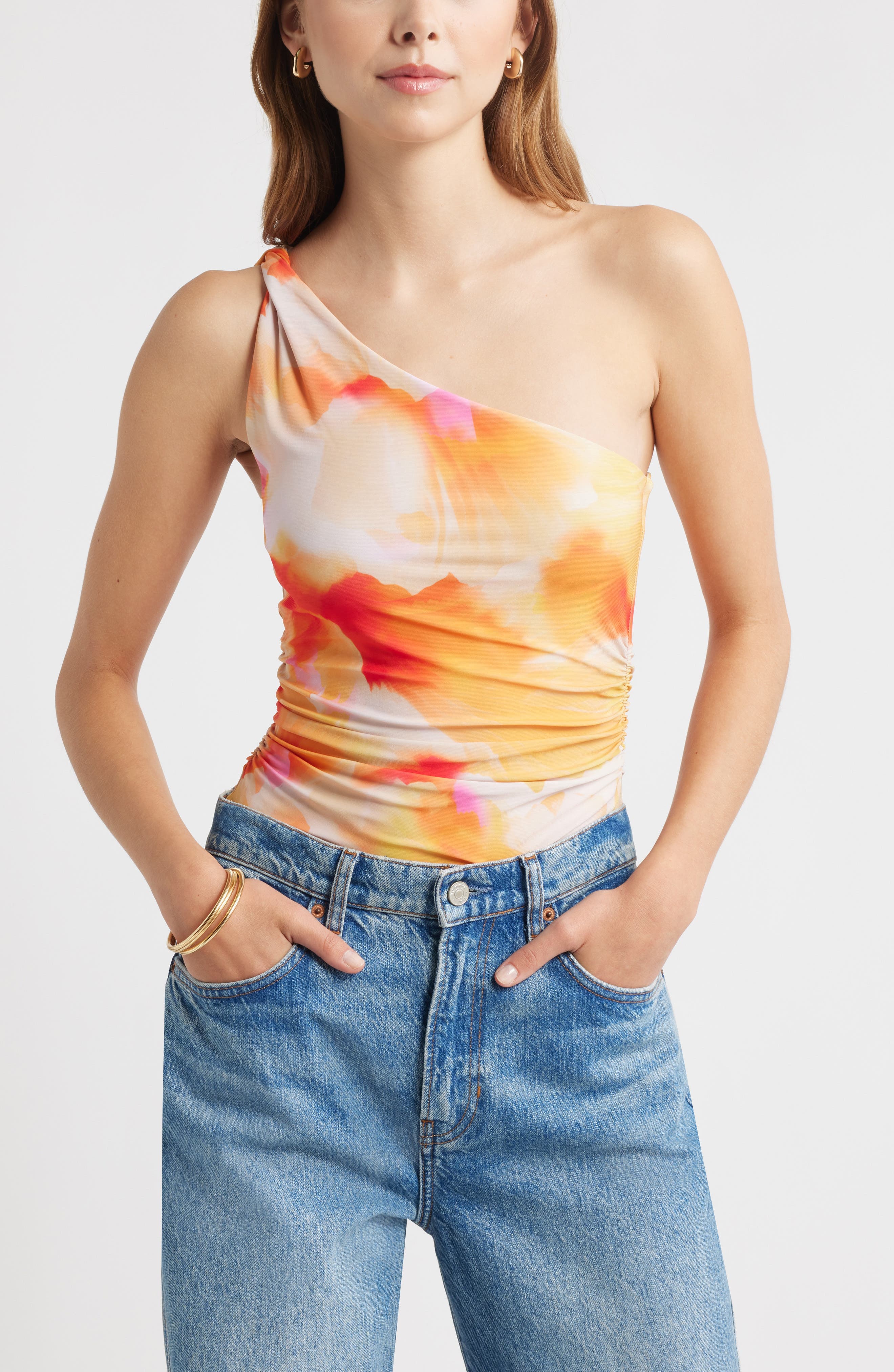 Twist One-Shoulder Top - image 1