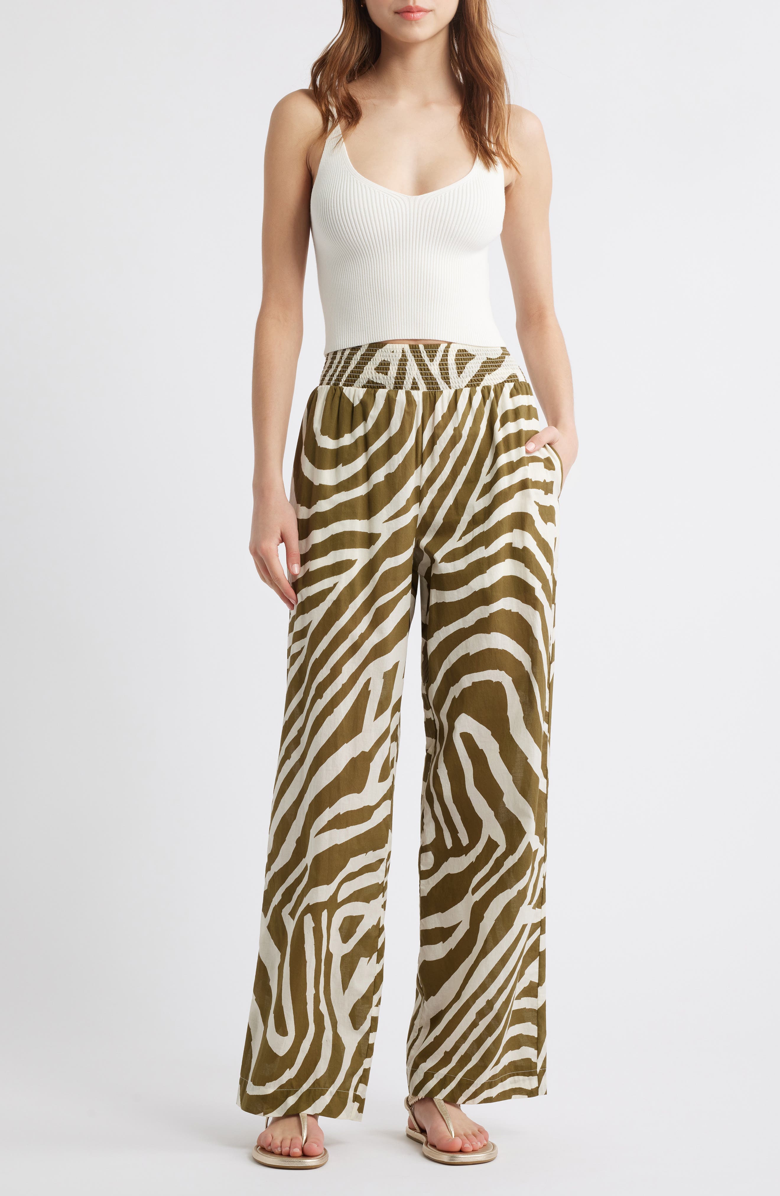 Brendon Wide Leg Cotton Pants - image 2