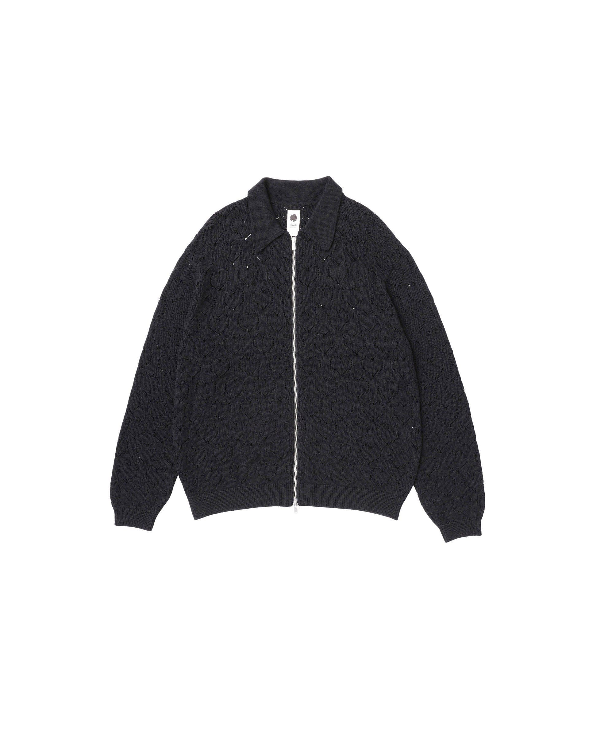 Eyelet Knitted Zip-Up - image 1
