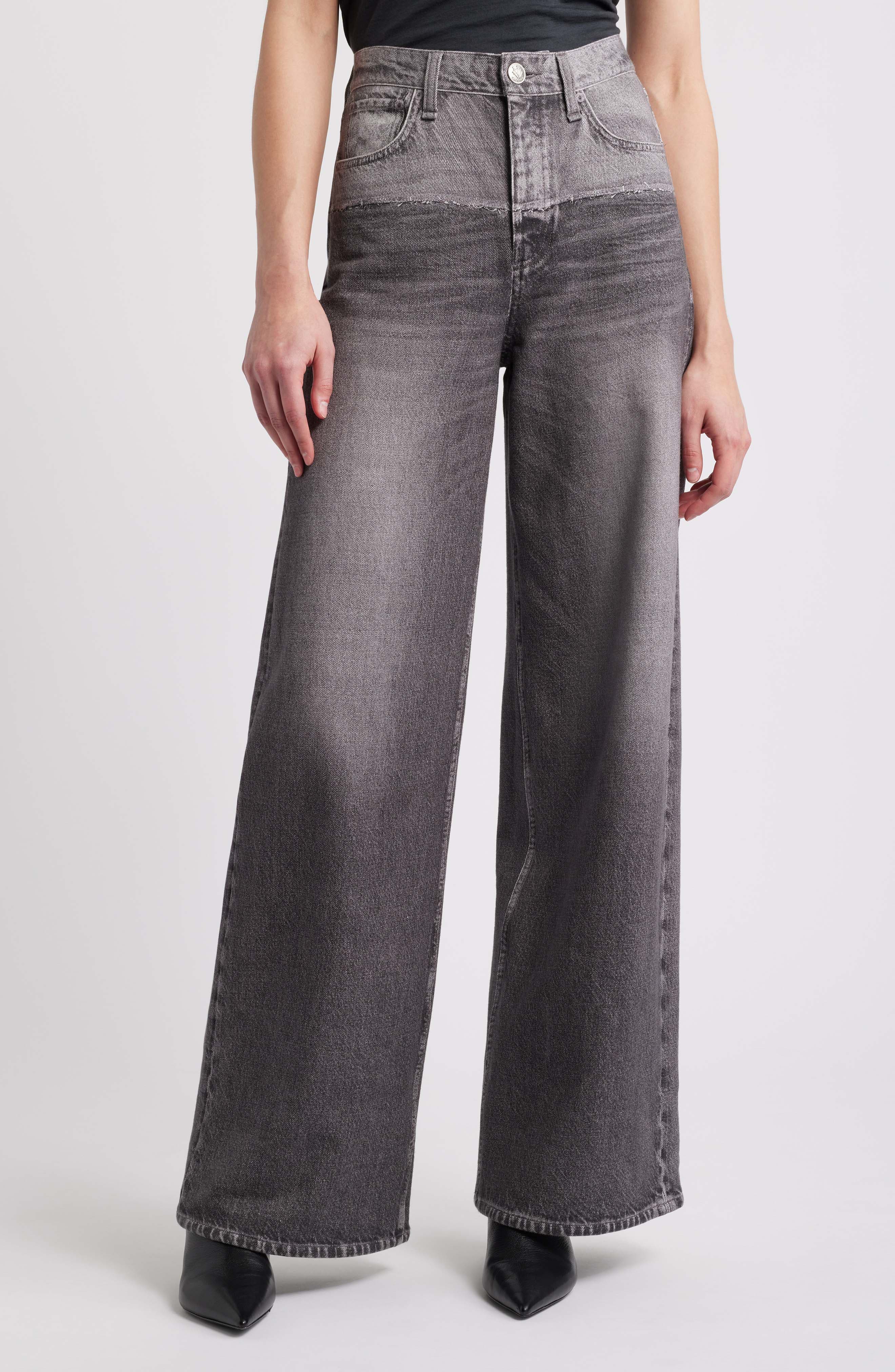 rb Miramar Sofie High Waist Wide Leg Cotton Terry Sweatpant Jeans - image 1