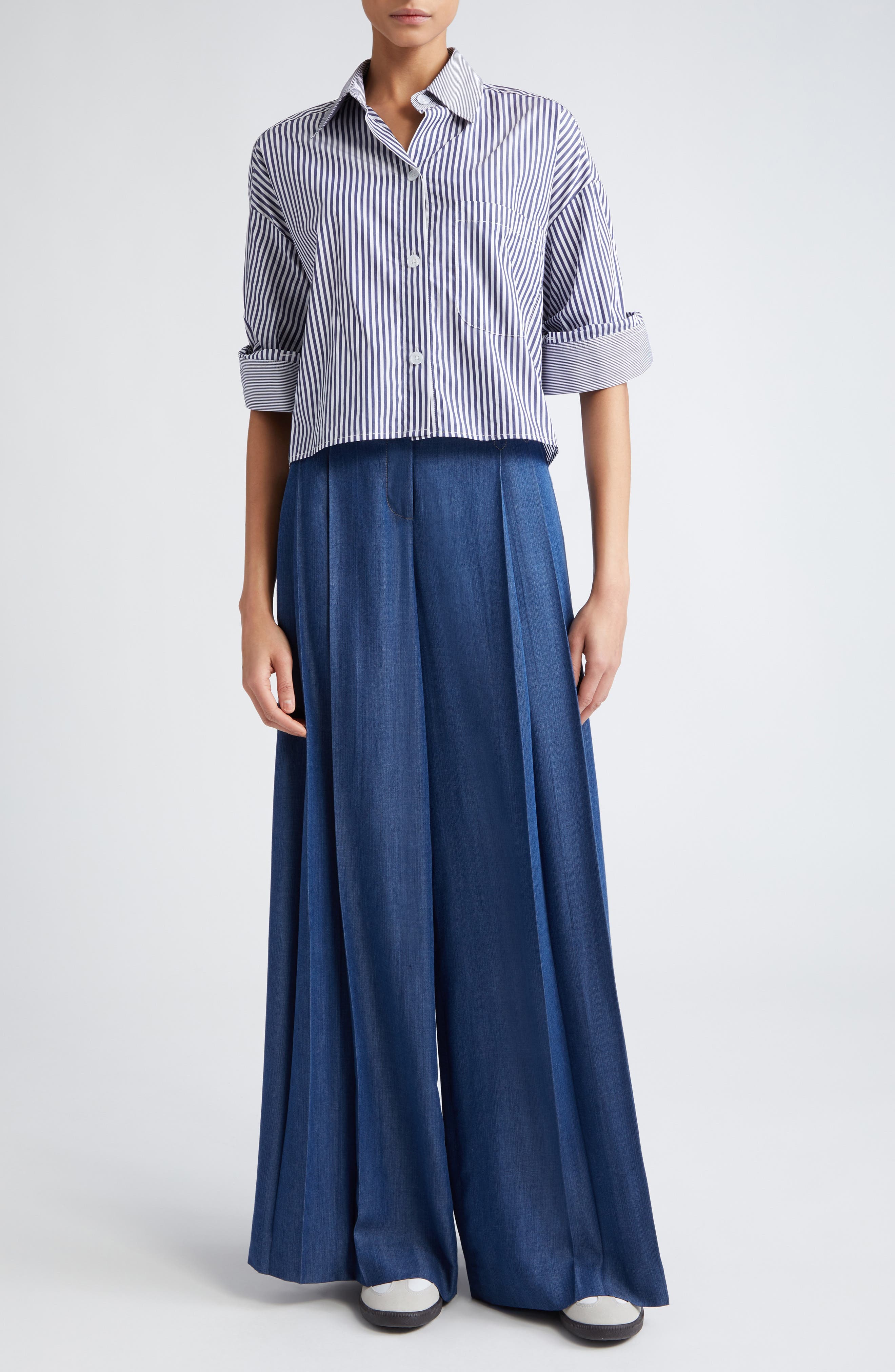 New Didi Pleated Wide Leg Pants - image 2
