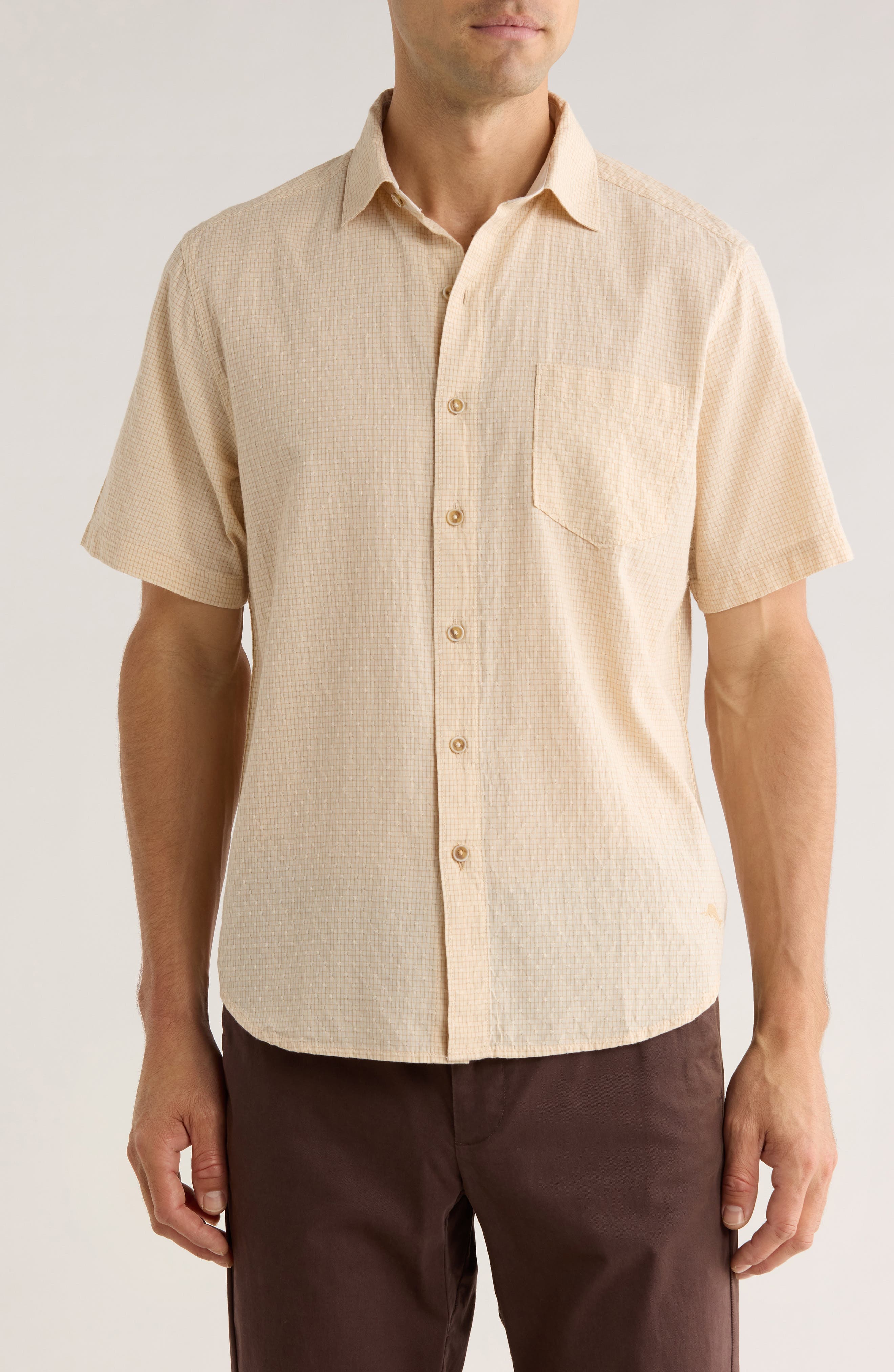 Dockside Dobby Short Sleeve Button-Up Shirt - image 1