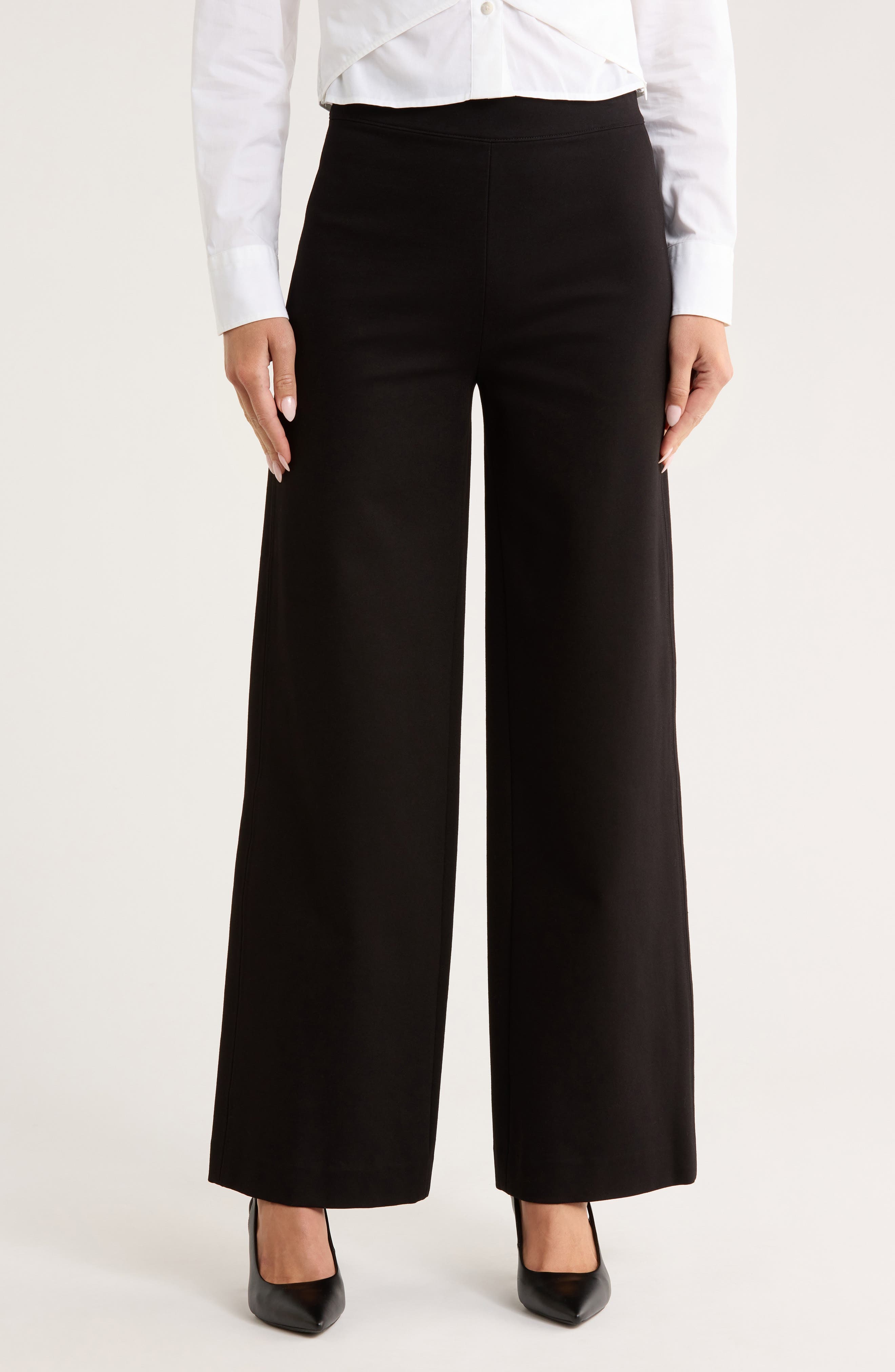 Iris Wide Leg Ponte Pants - image 1