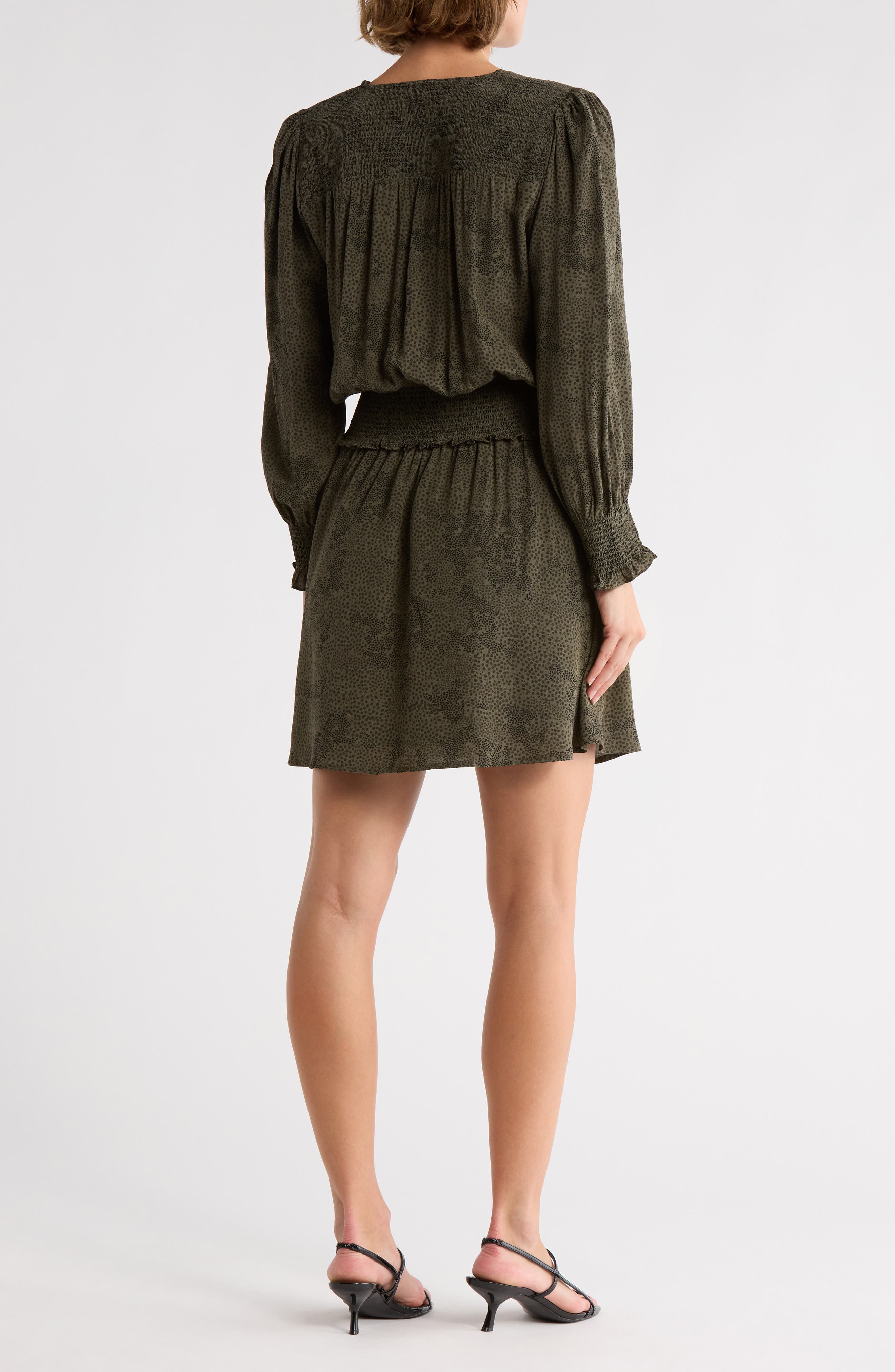 Zana Long Sleeve Fit & Flare Dress - image 2