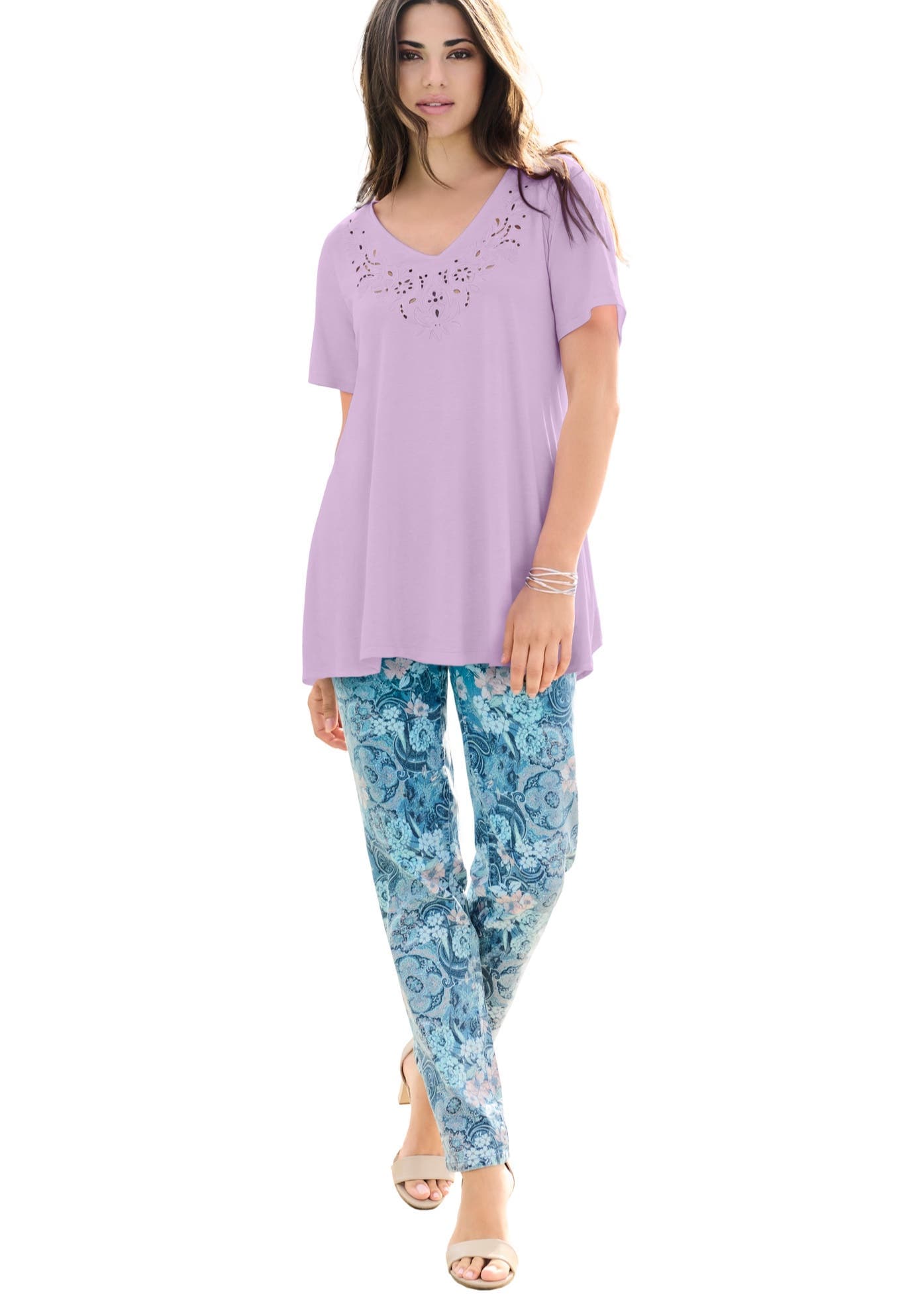 Eyelet Swing Tee - image 5