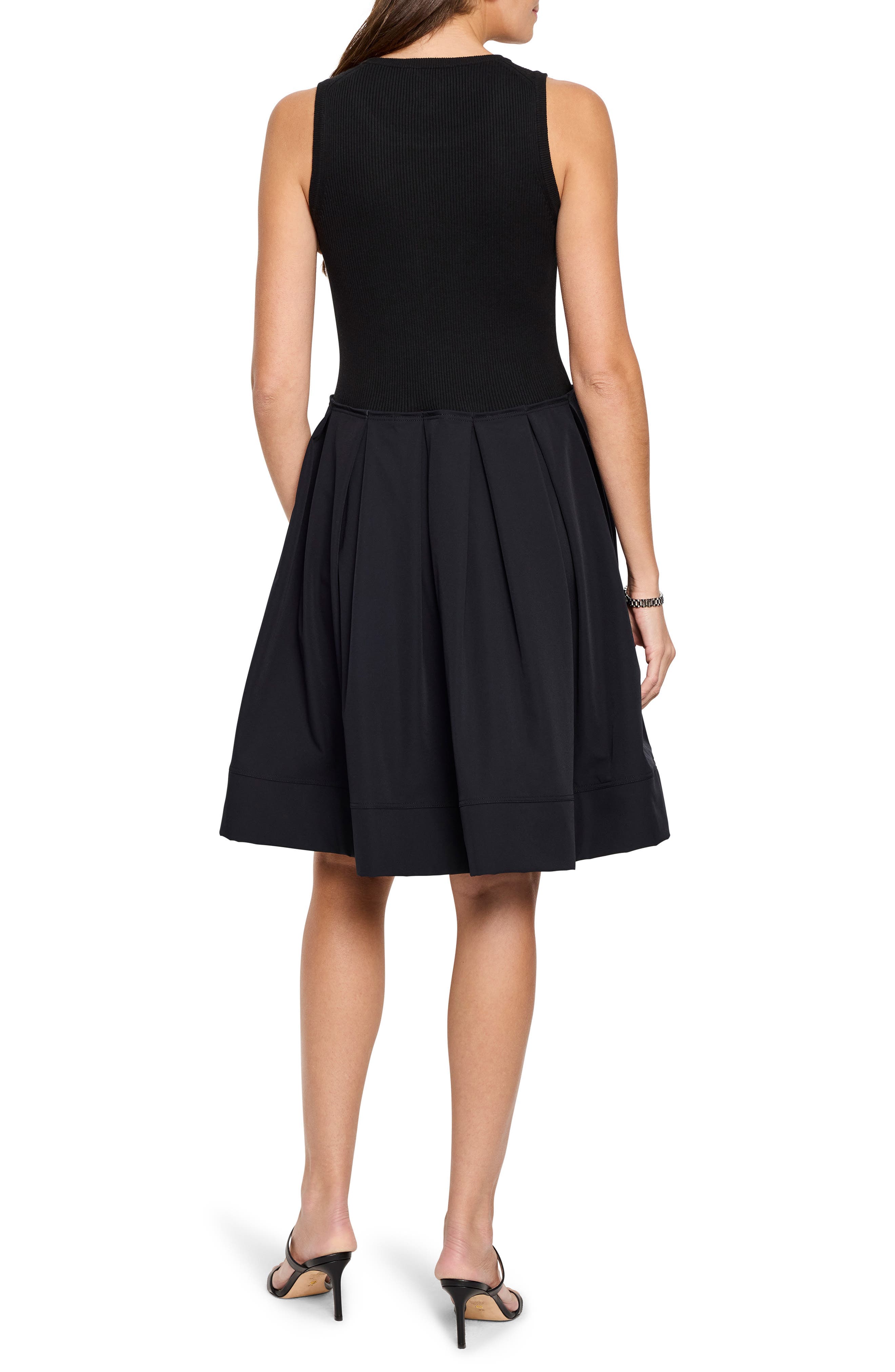 Dani Sleeveless Mixed Media Dress - image 2