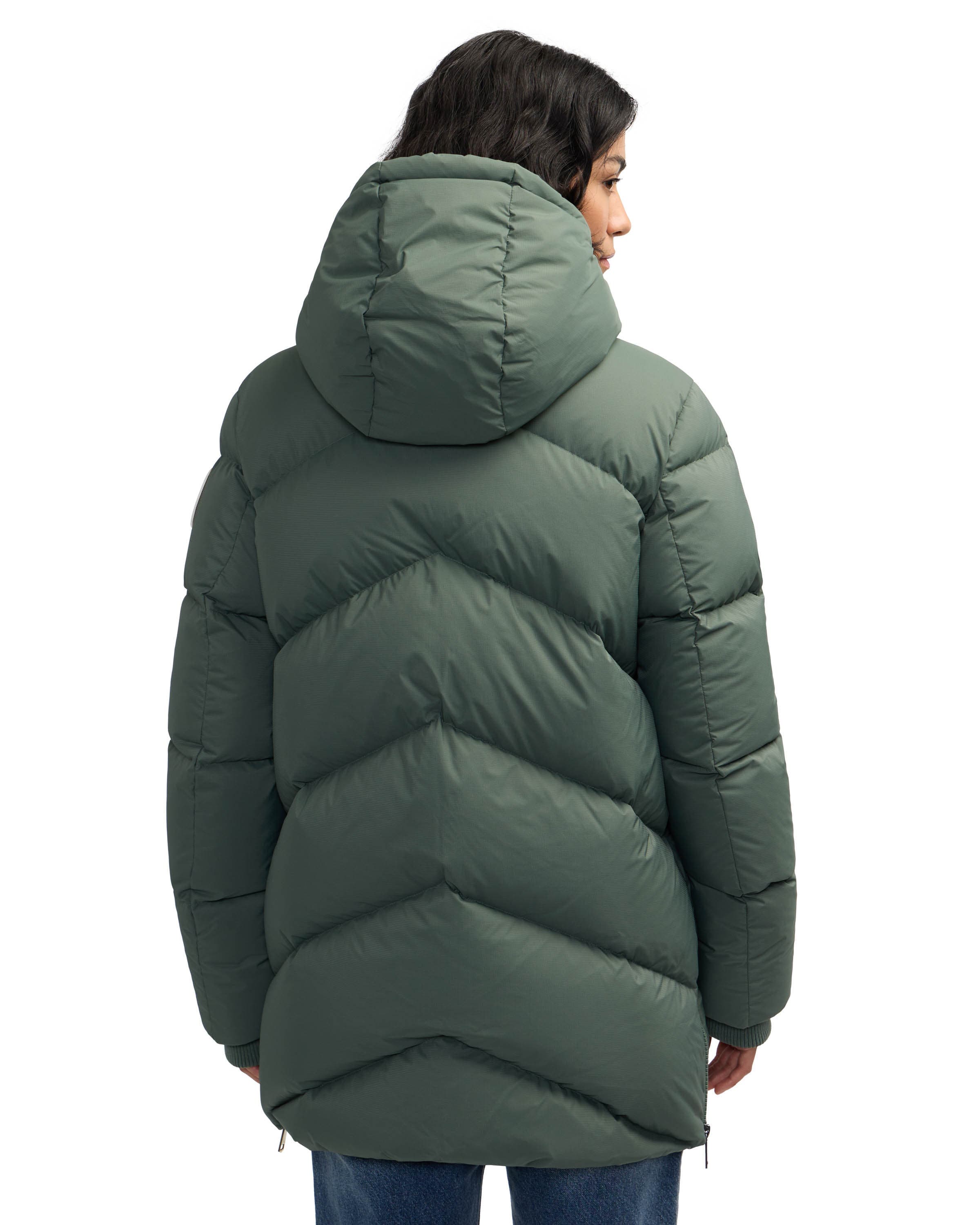 Women's Fallon Boxy Inverted Chevron Quilted Puffer - image 2