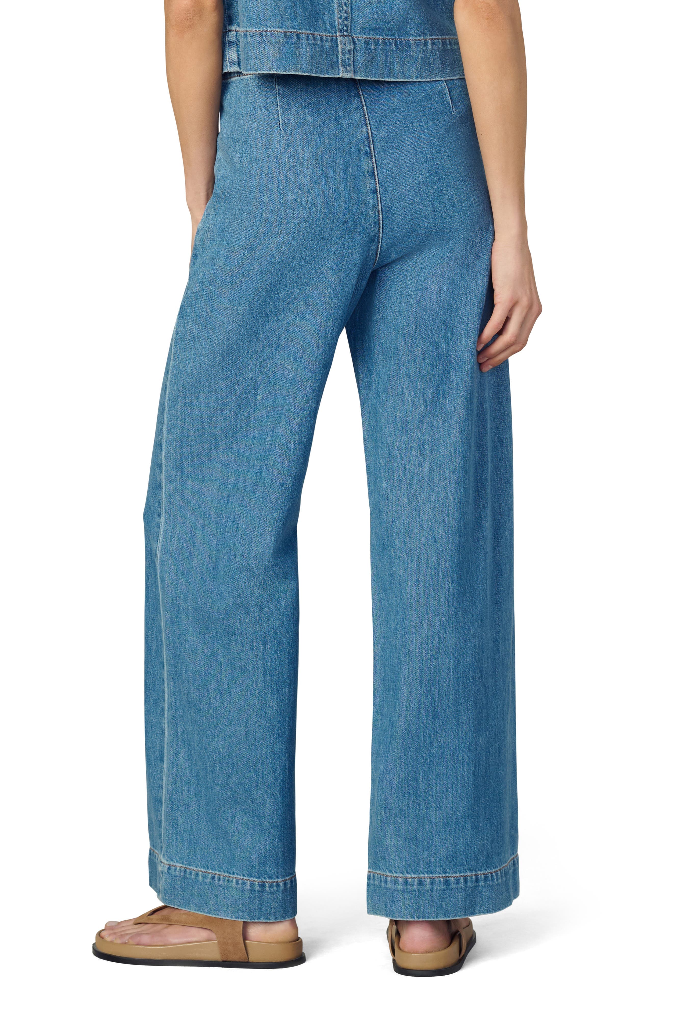 The Clean High Waist Wide Leg Denim Trouser Jeans - image 2