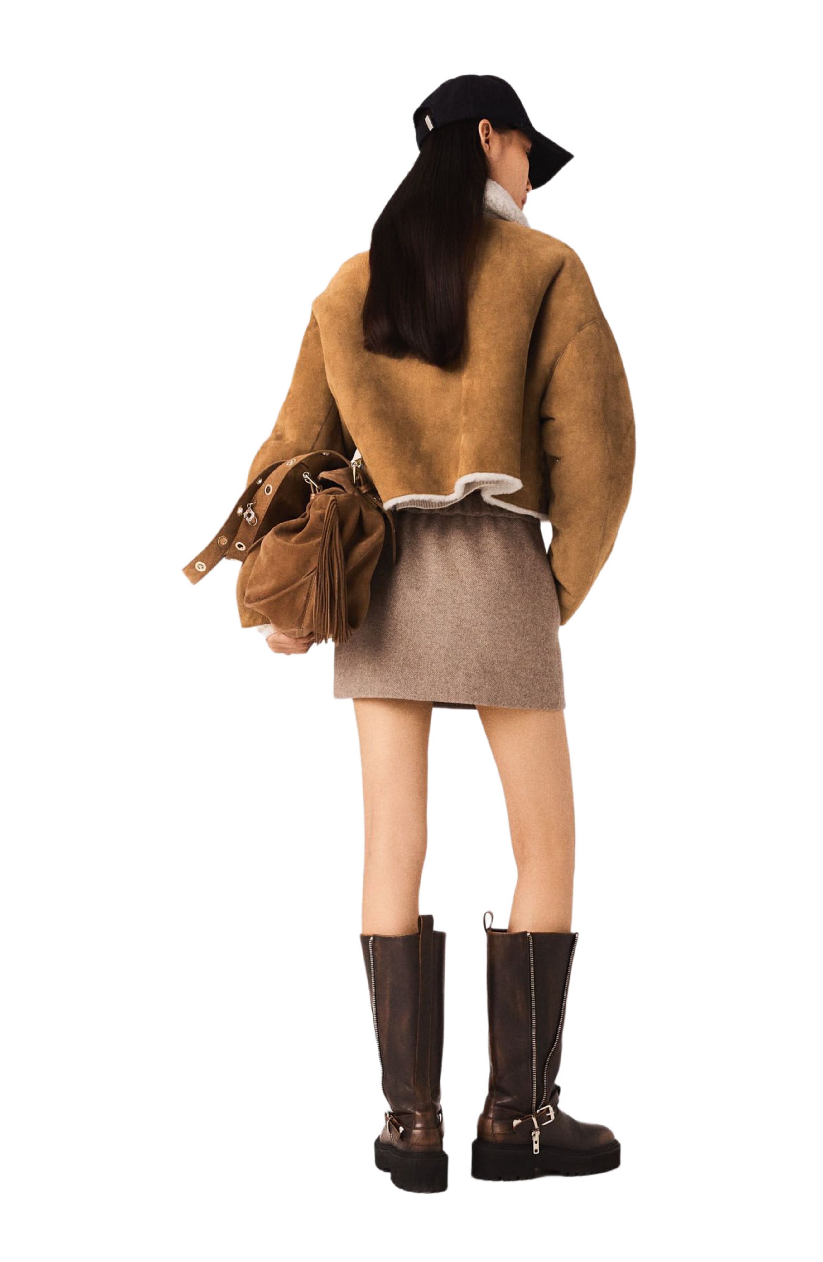 Reversible shearling coat - image 2