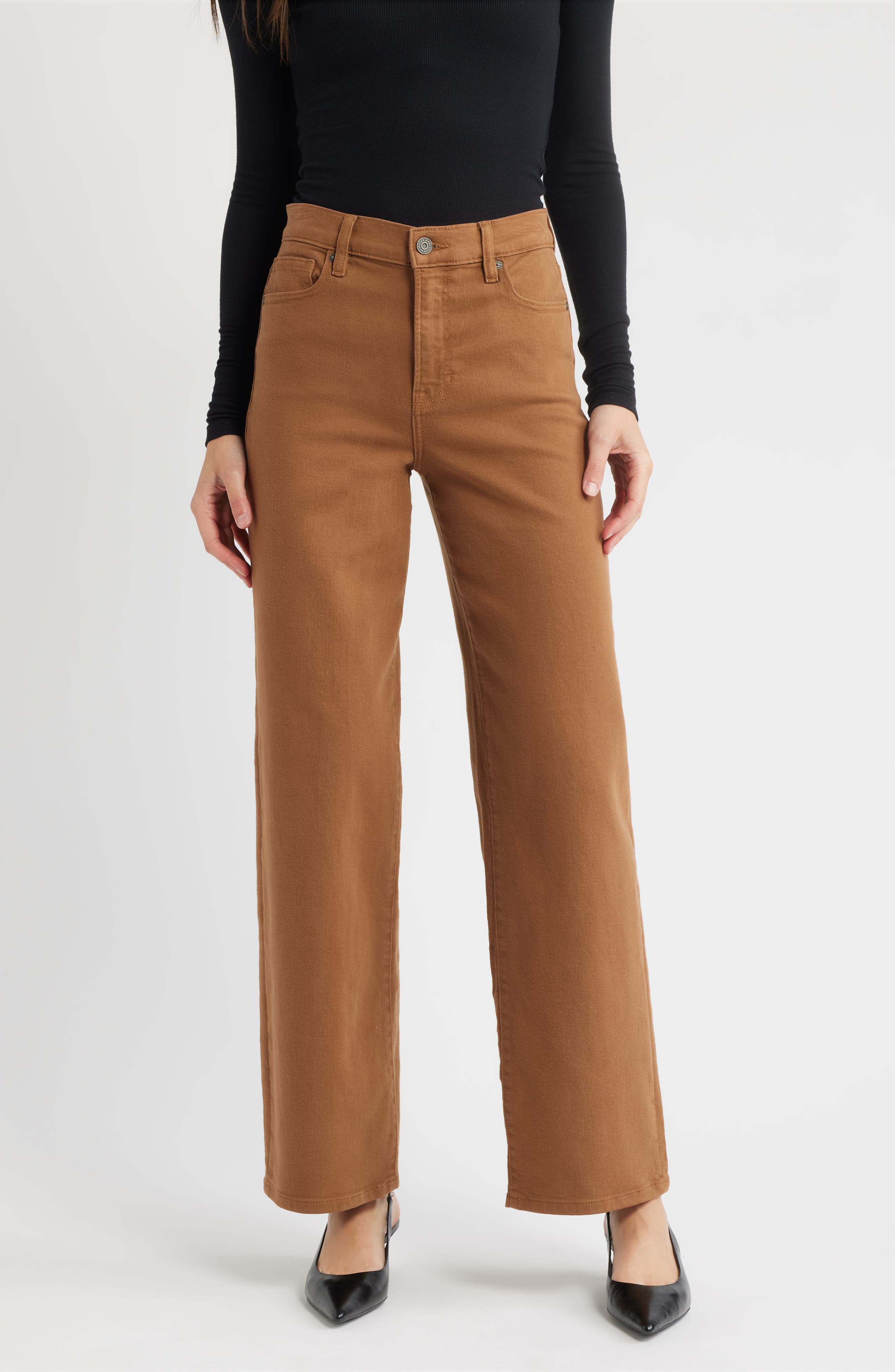High Waist Relaxed Straight Leg Dad Jeans - image 1