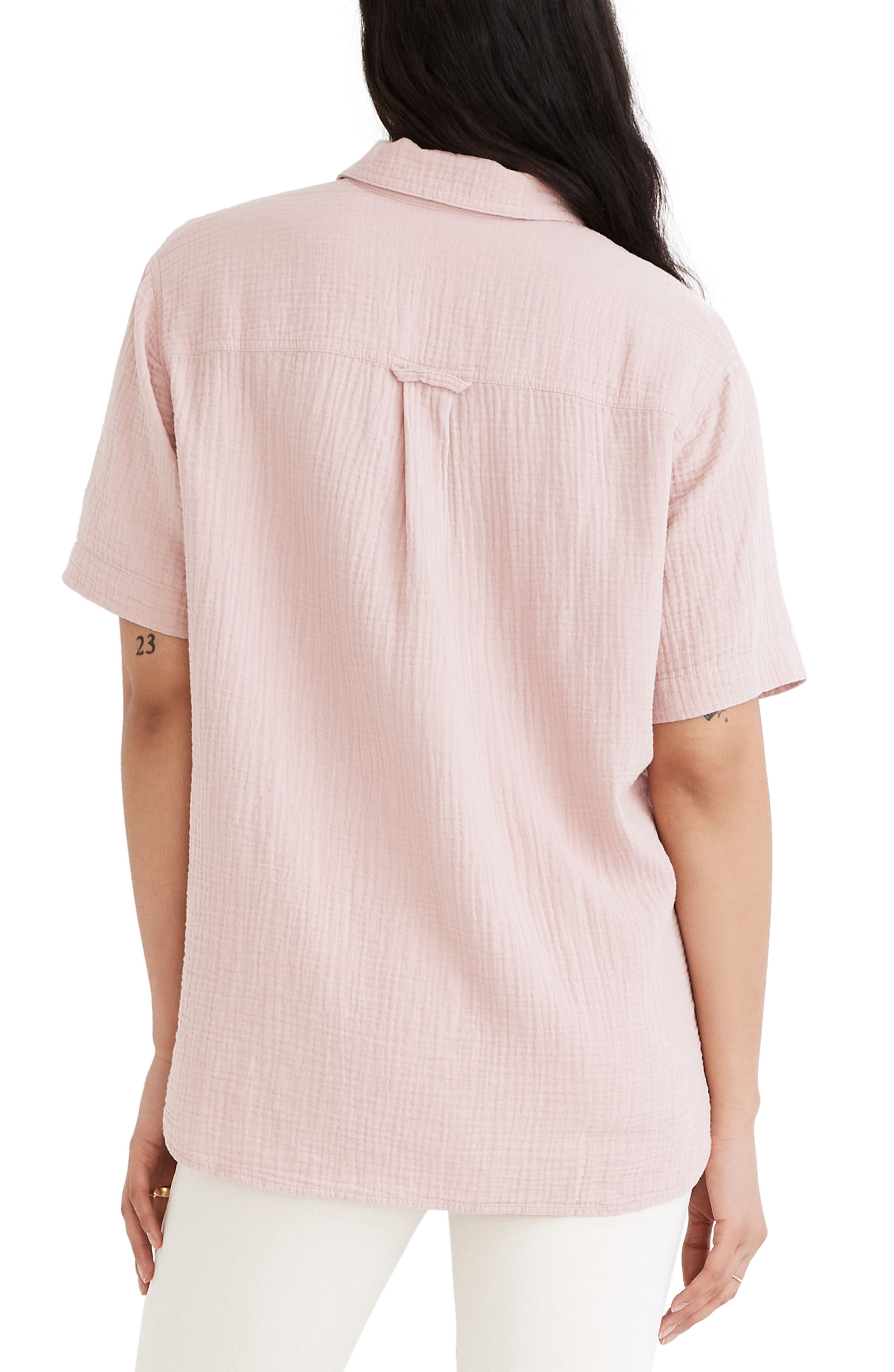 Lightspun Flap Pocket Short Sleeve Button-Up Shirt - image 2