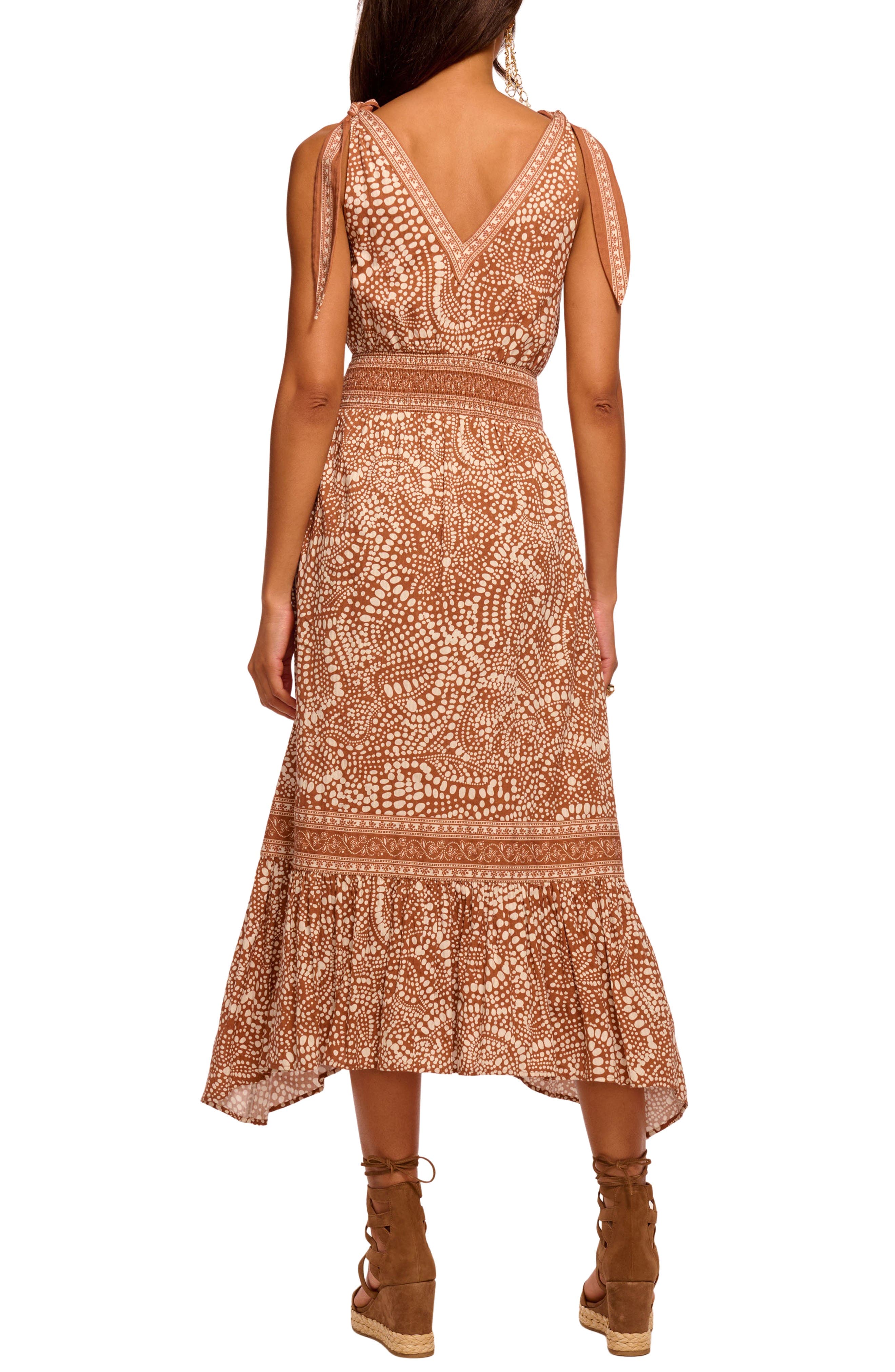 Mariam Tie Strap Handkerchief Hem Maxi Dress - image 2