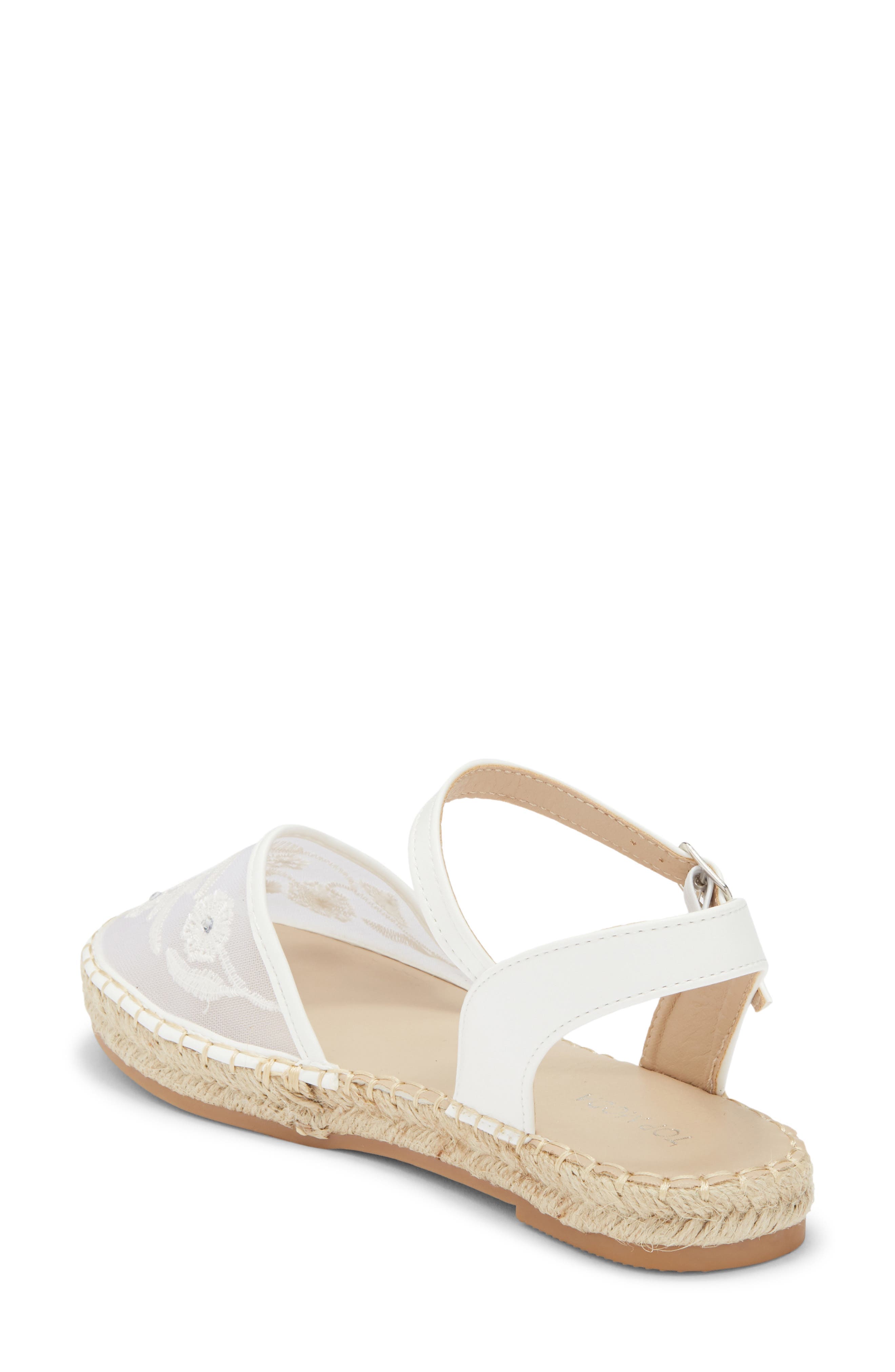 Chrom Floral Embroidered Ankle Strap Flat - image 4