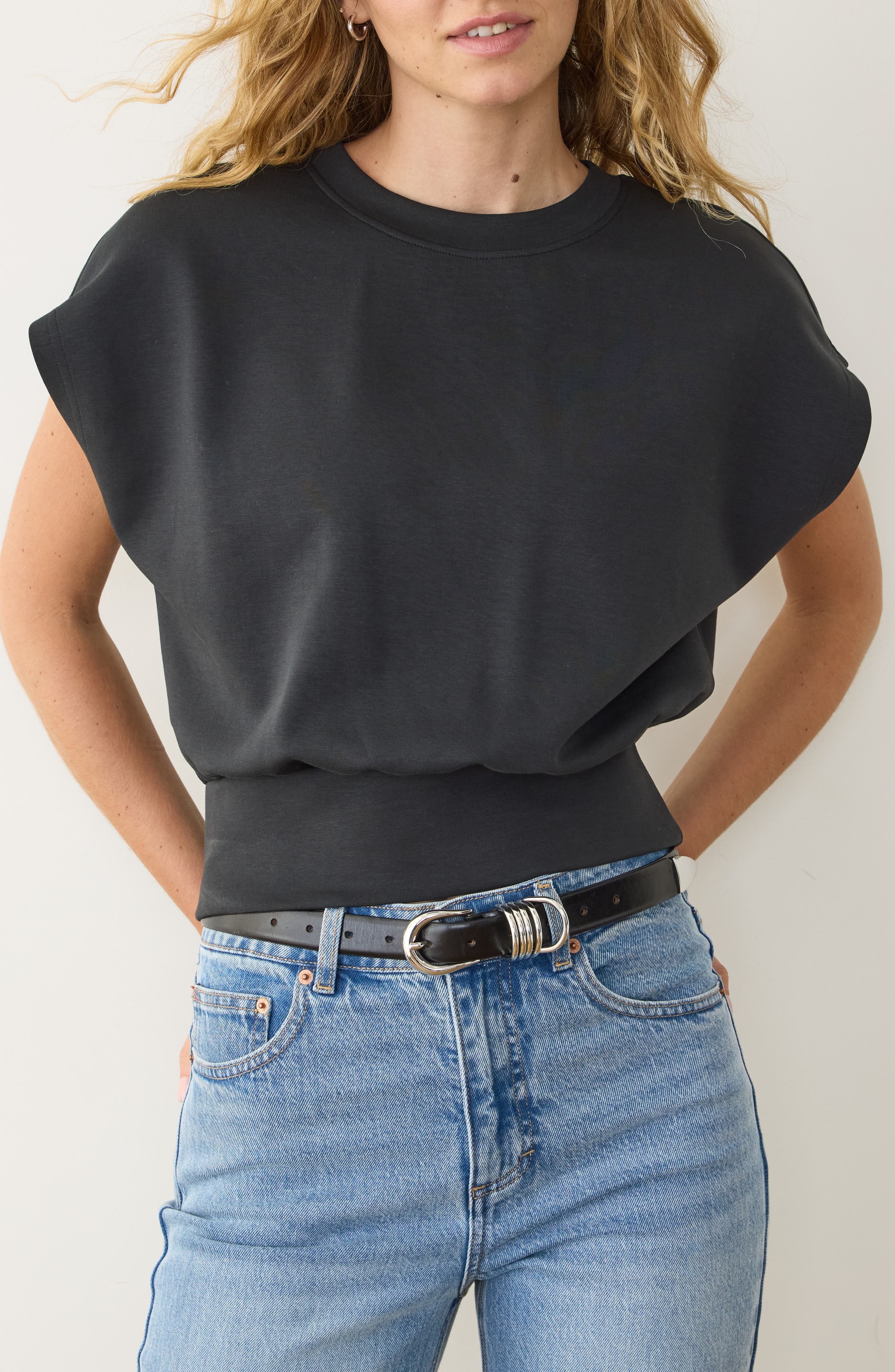 Nova Organic Cotton Blend Bubble Top - image 1