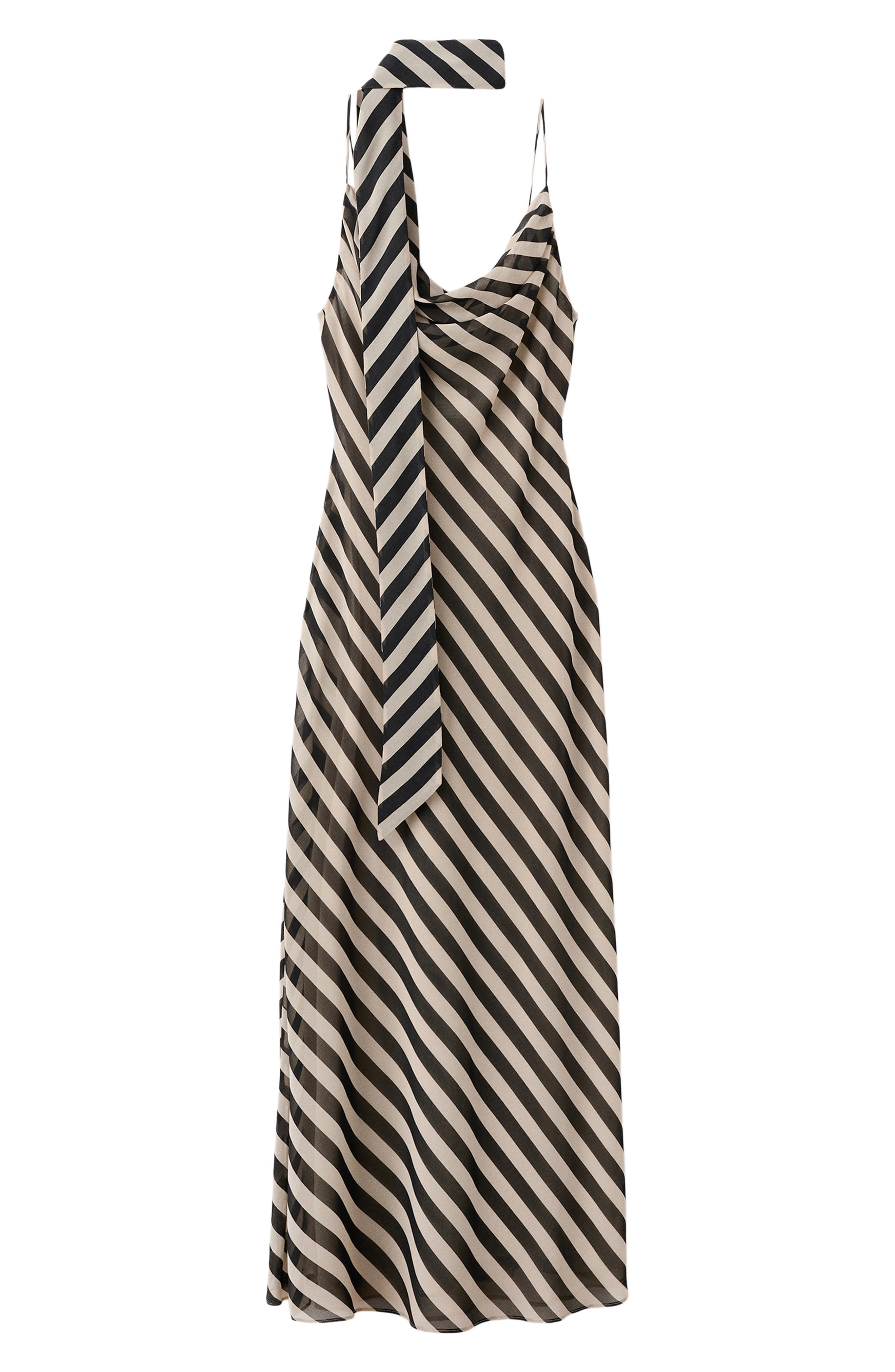 Stripe Slipdress & Scarf - image 1