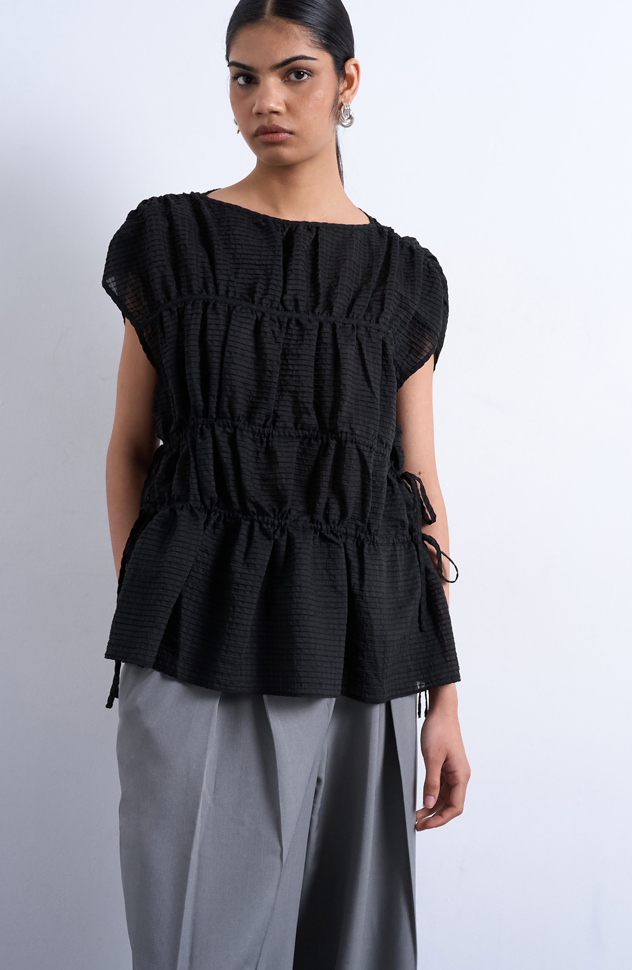 Channeled Side Tie Top - image 1