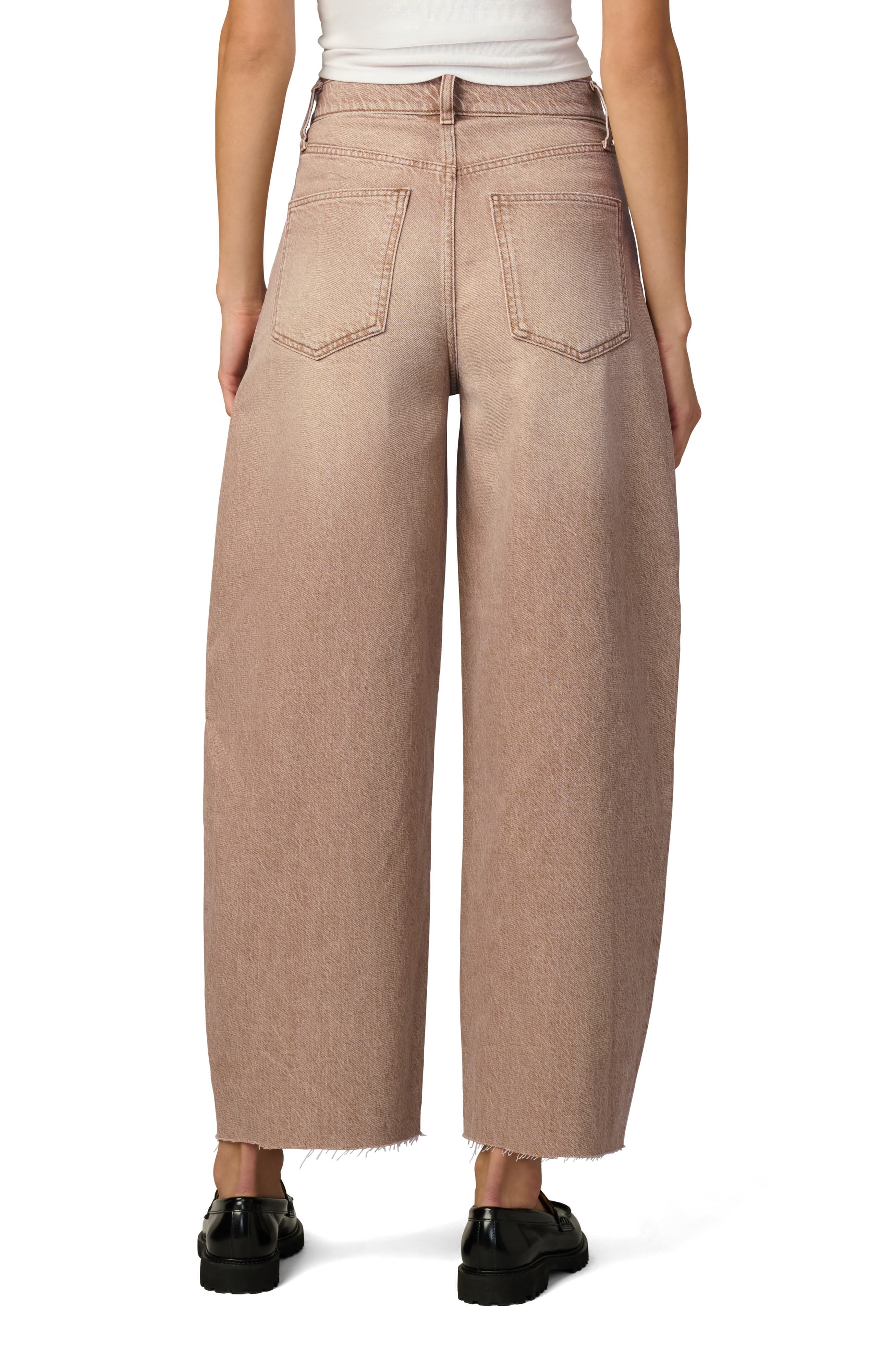 The Billie Raw Hem Crop Barrel Jeans - image 2