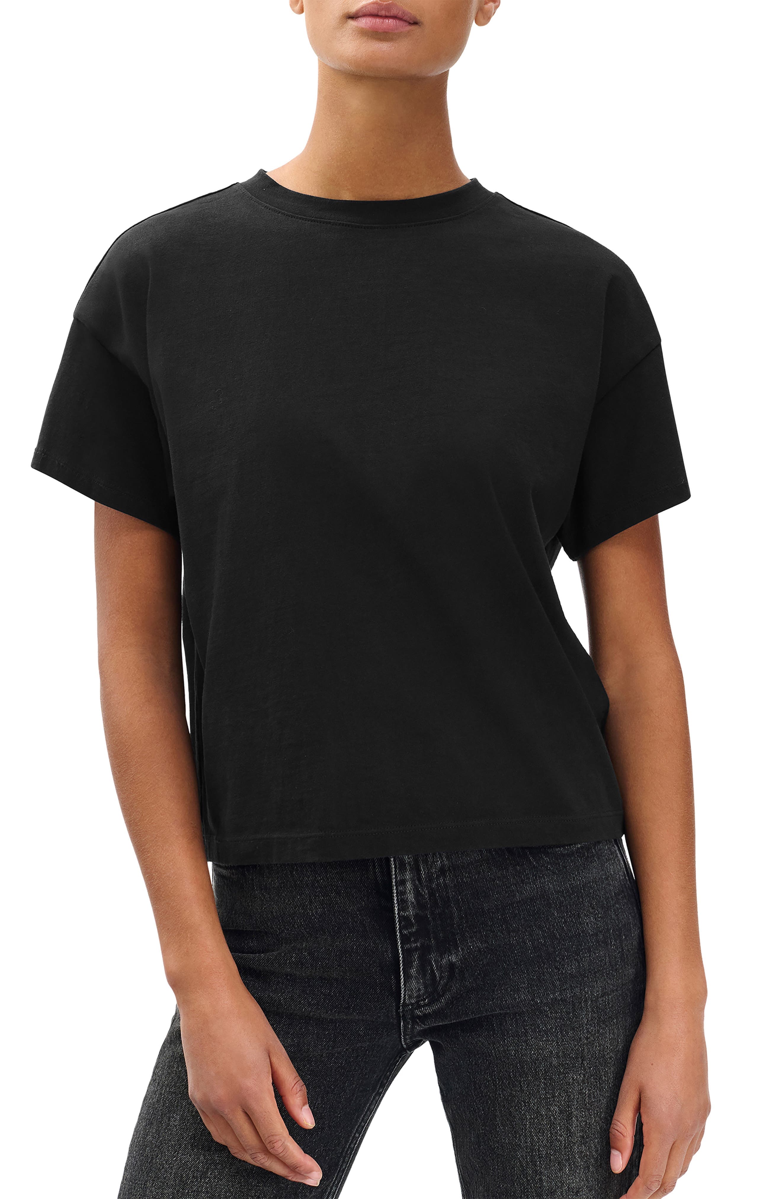 Kelley Boxy Cotton Jersey T-Shirt - image 1