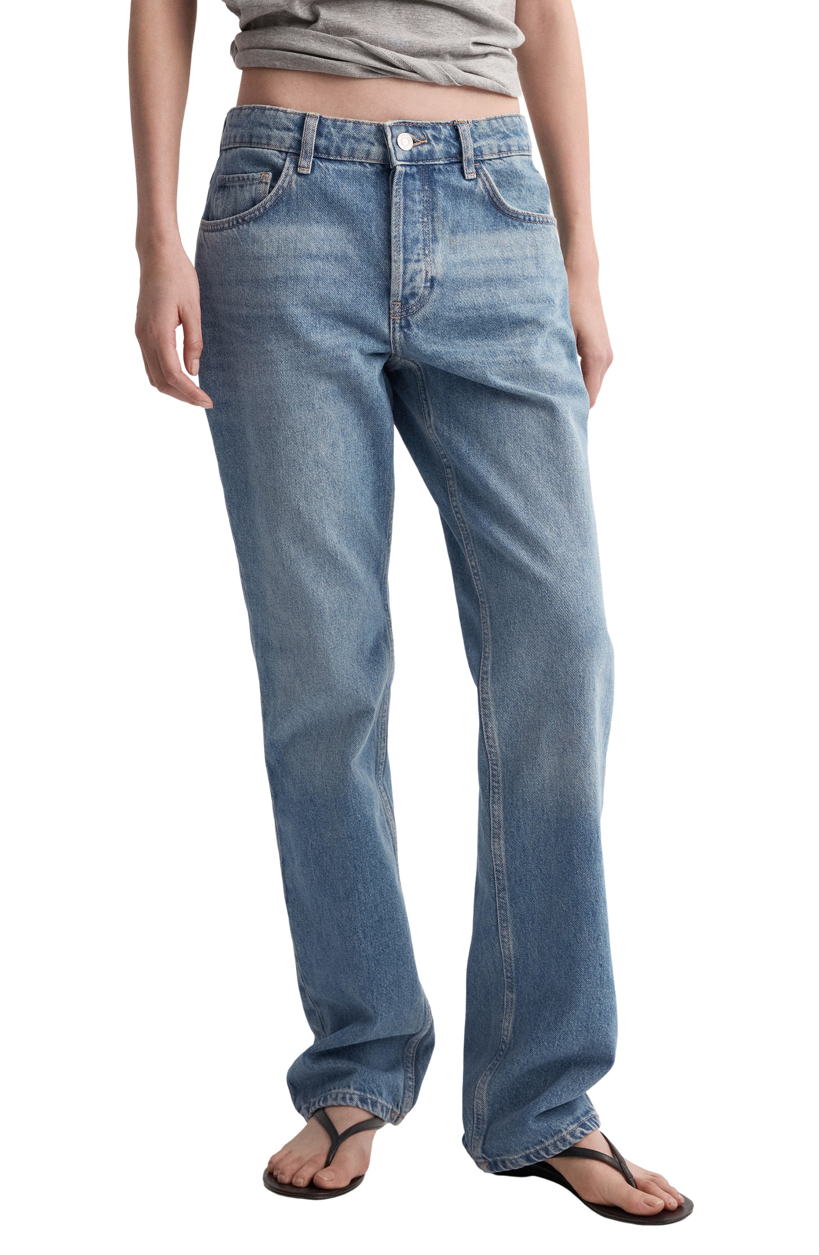 Straight Leg Jeans - image 1