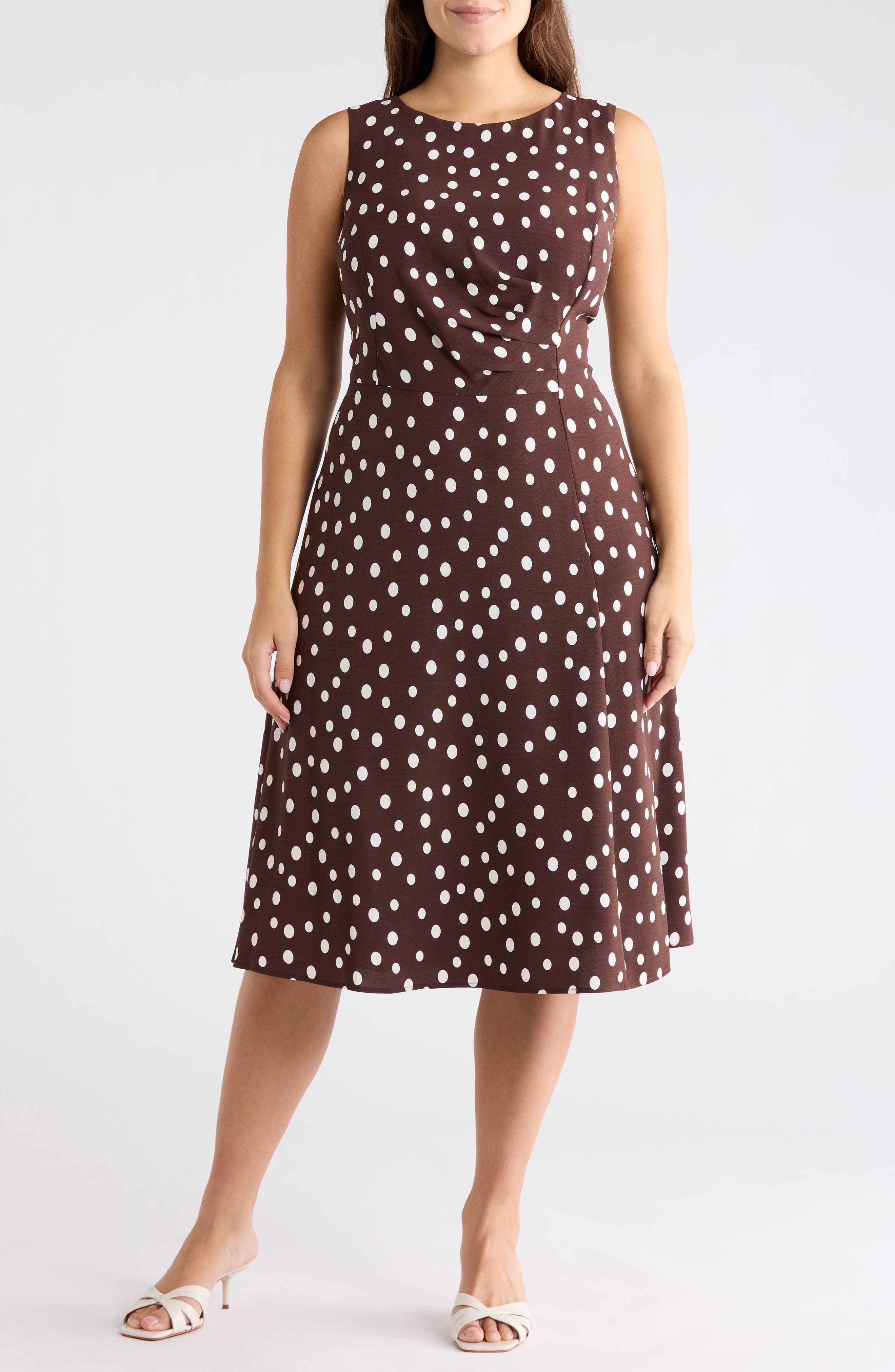 Pleated A-Line Dress - image 1