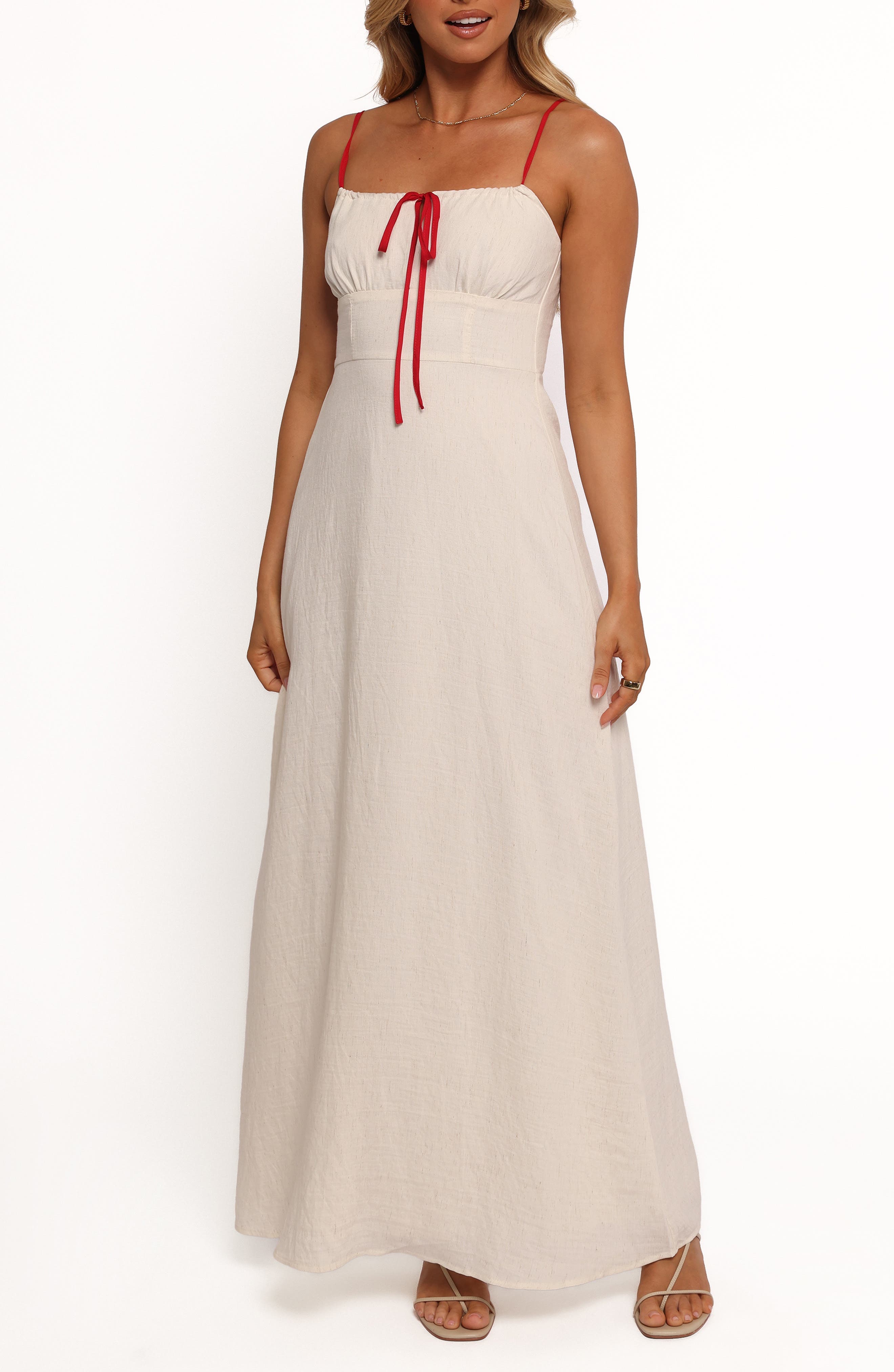 Gracie Tie Milkmaid Sundress - image 1