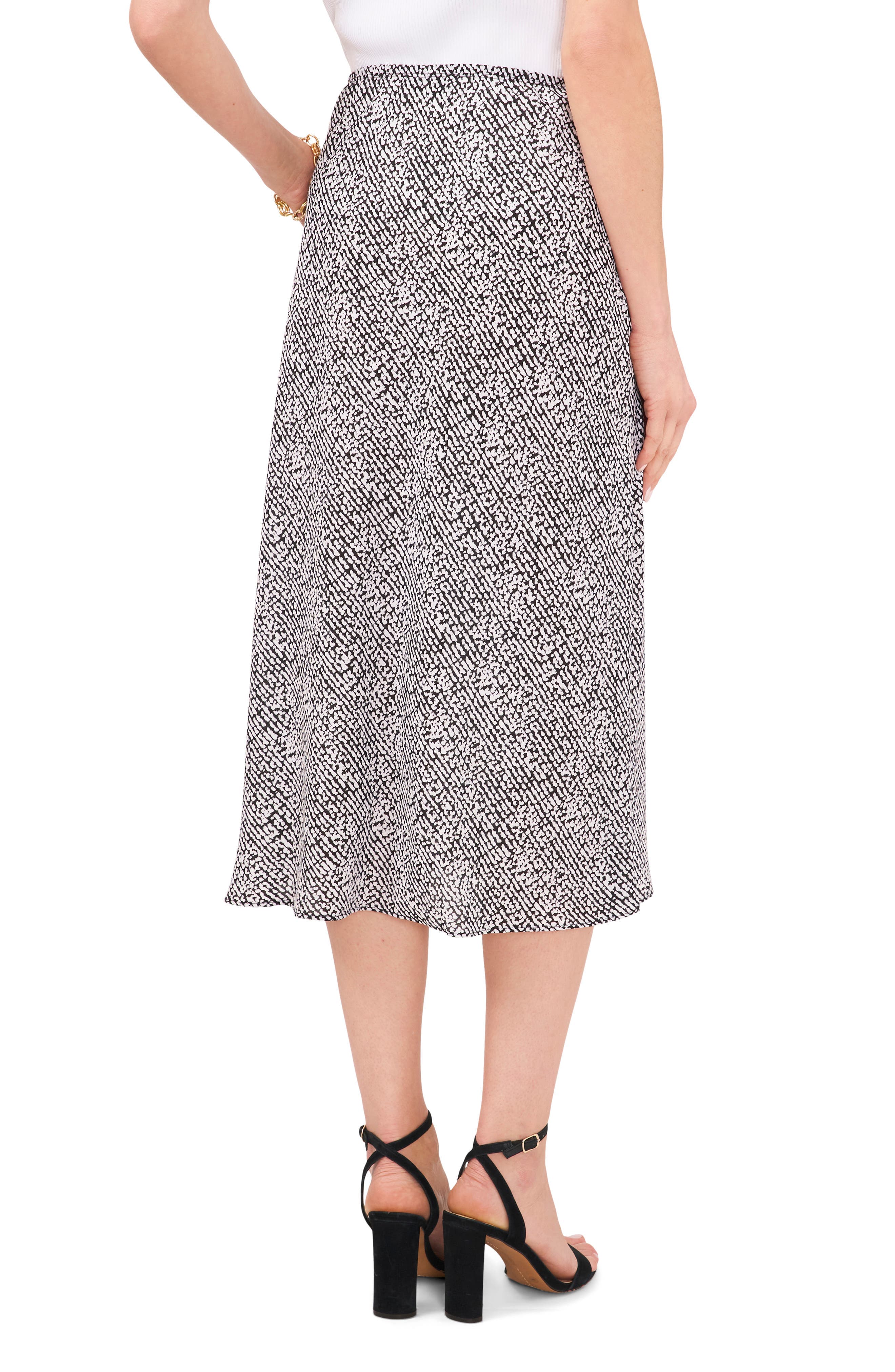 Print Bias Cut Midi Skirt - image 2