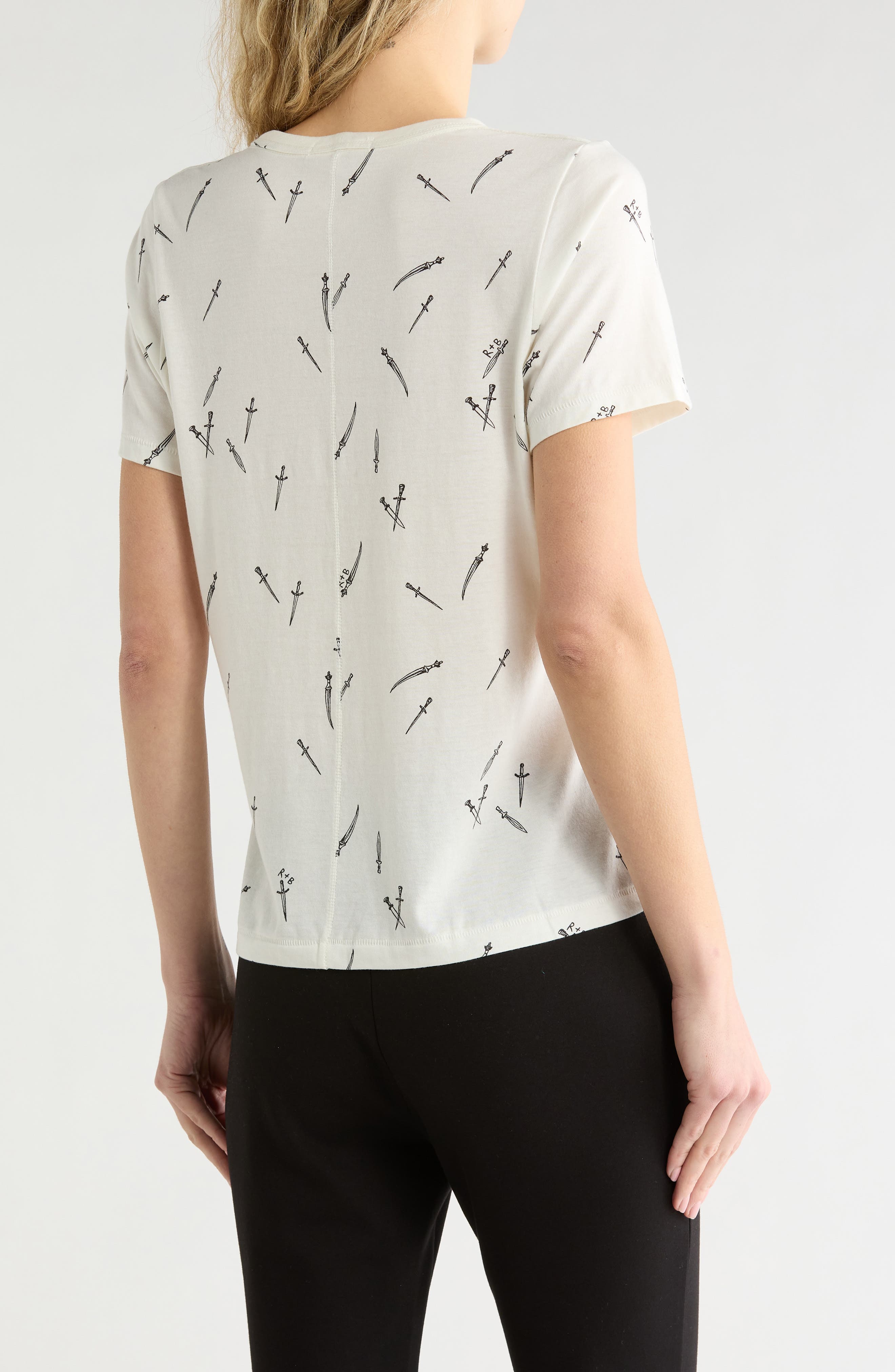 Dagger Print Cotton Blend T-Shirt - image 2