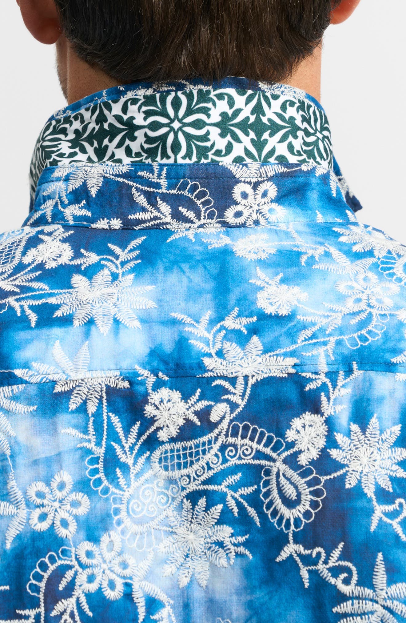 Superior Embroidered Button-Up Shirt - image 2