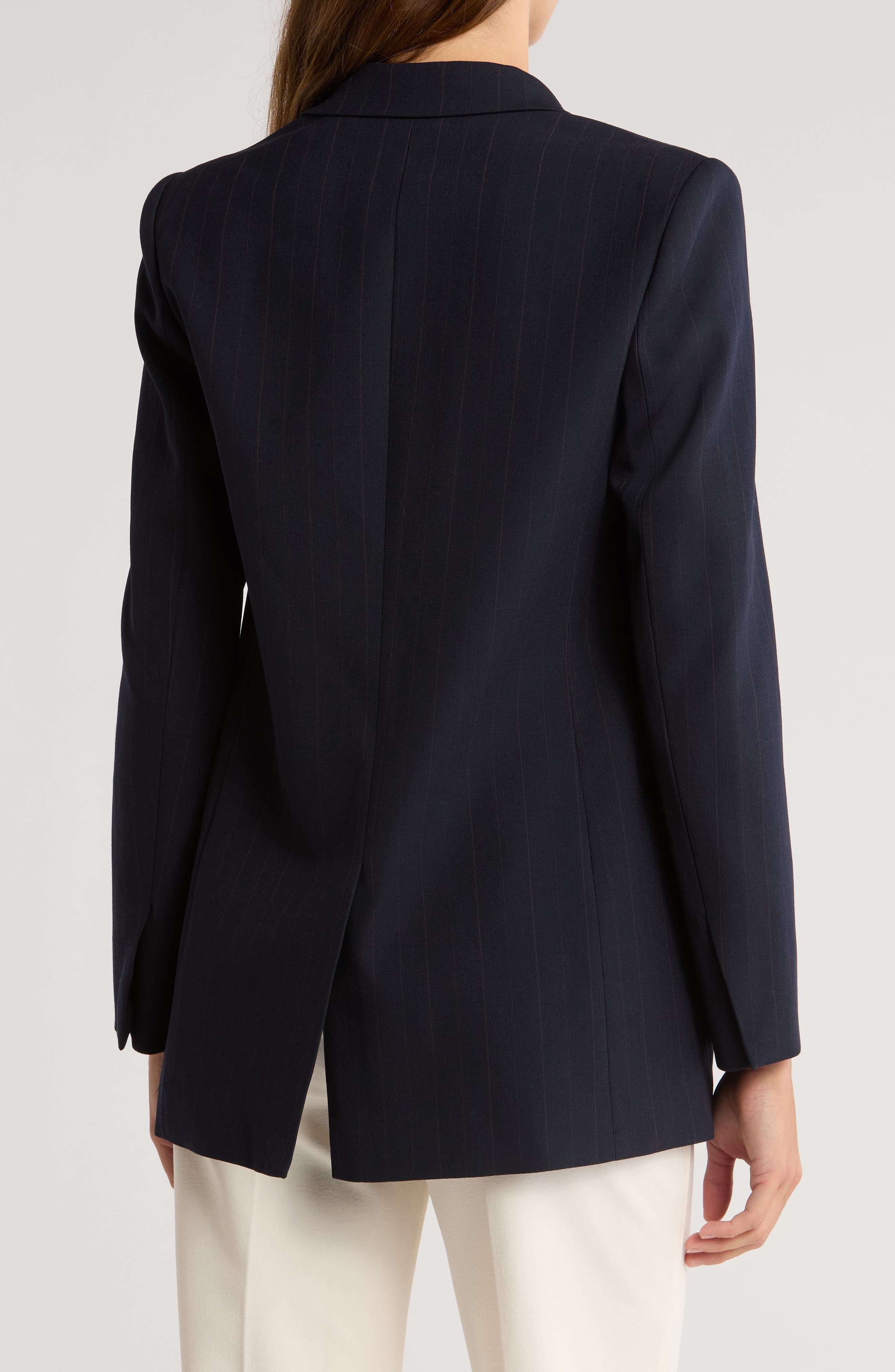 Willow Pinstripe Wool Blend Blazer - image 2